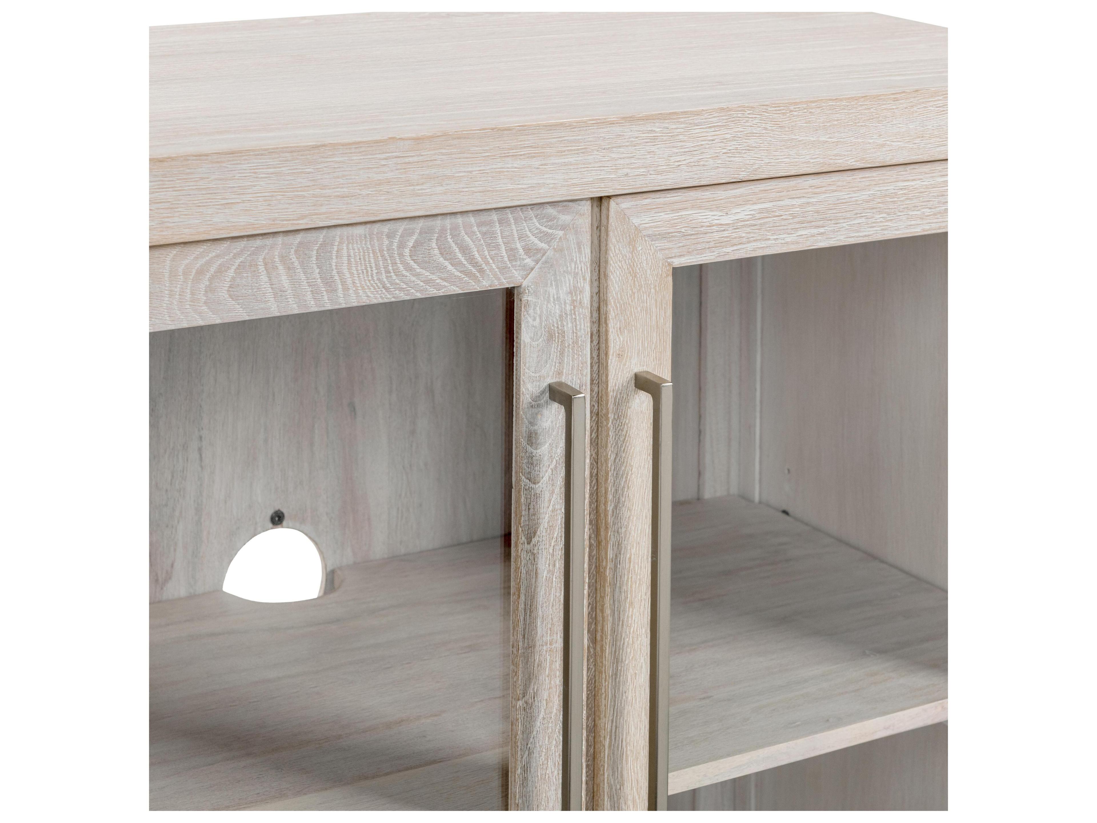 Classic Home Bradley White Wash Oak Wood Accent Chest