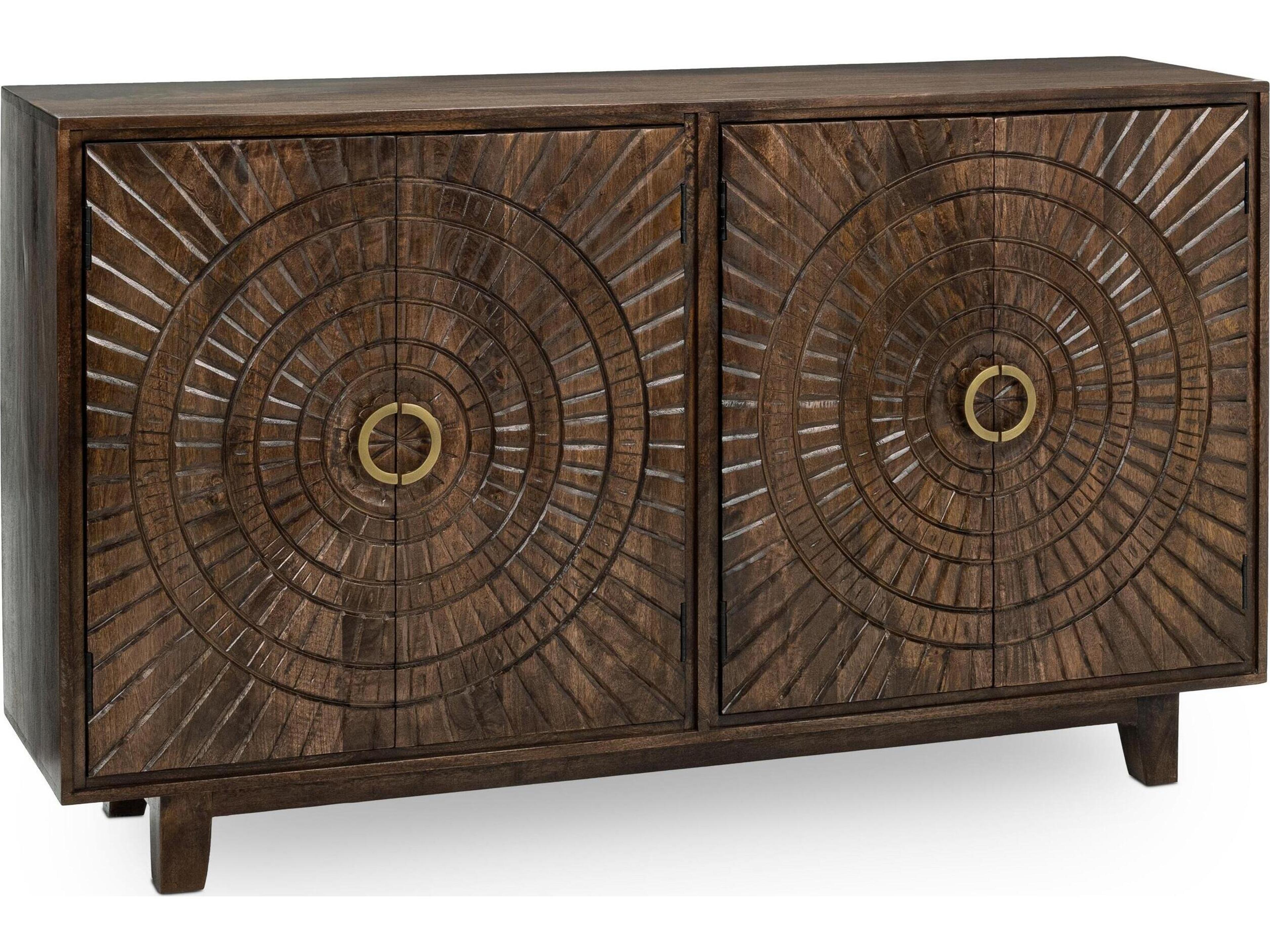 Vivienne 65" Mango Wood Brown Sideboard
