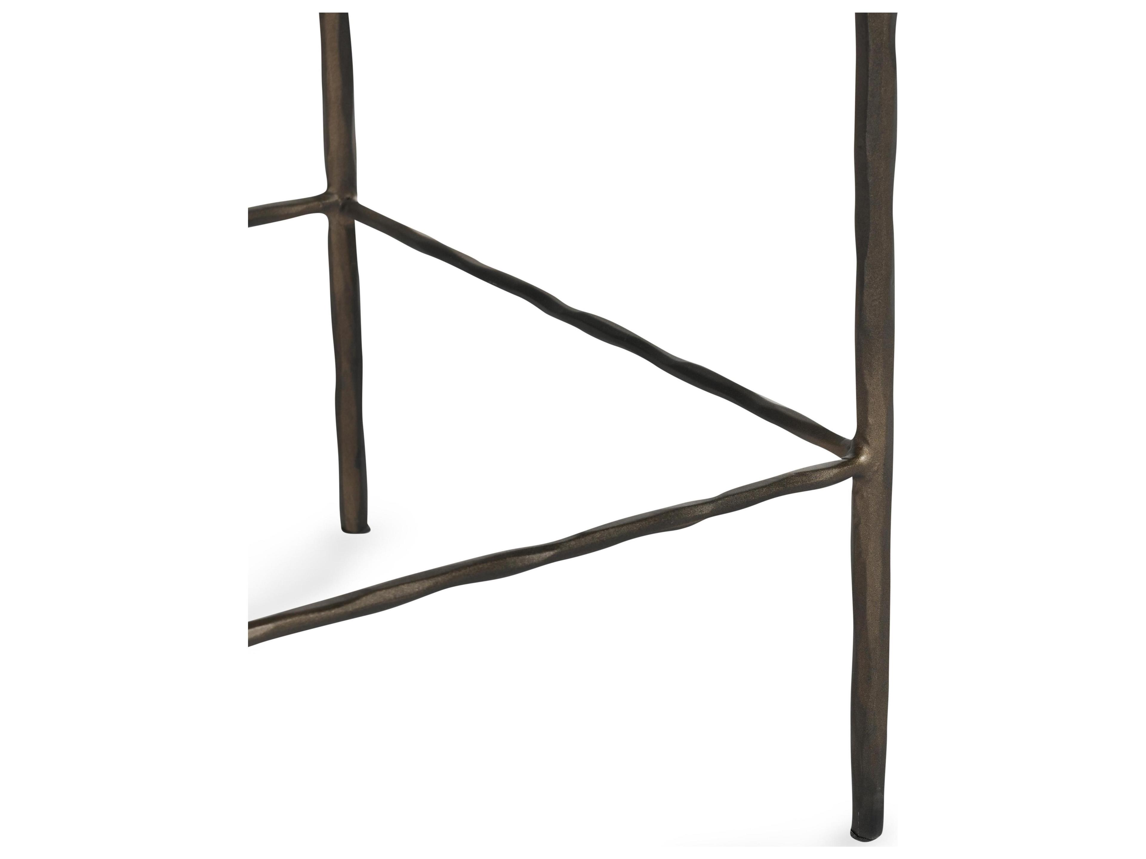 Classic Home Bose Chestnut Brown Leather Counter Stool