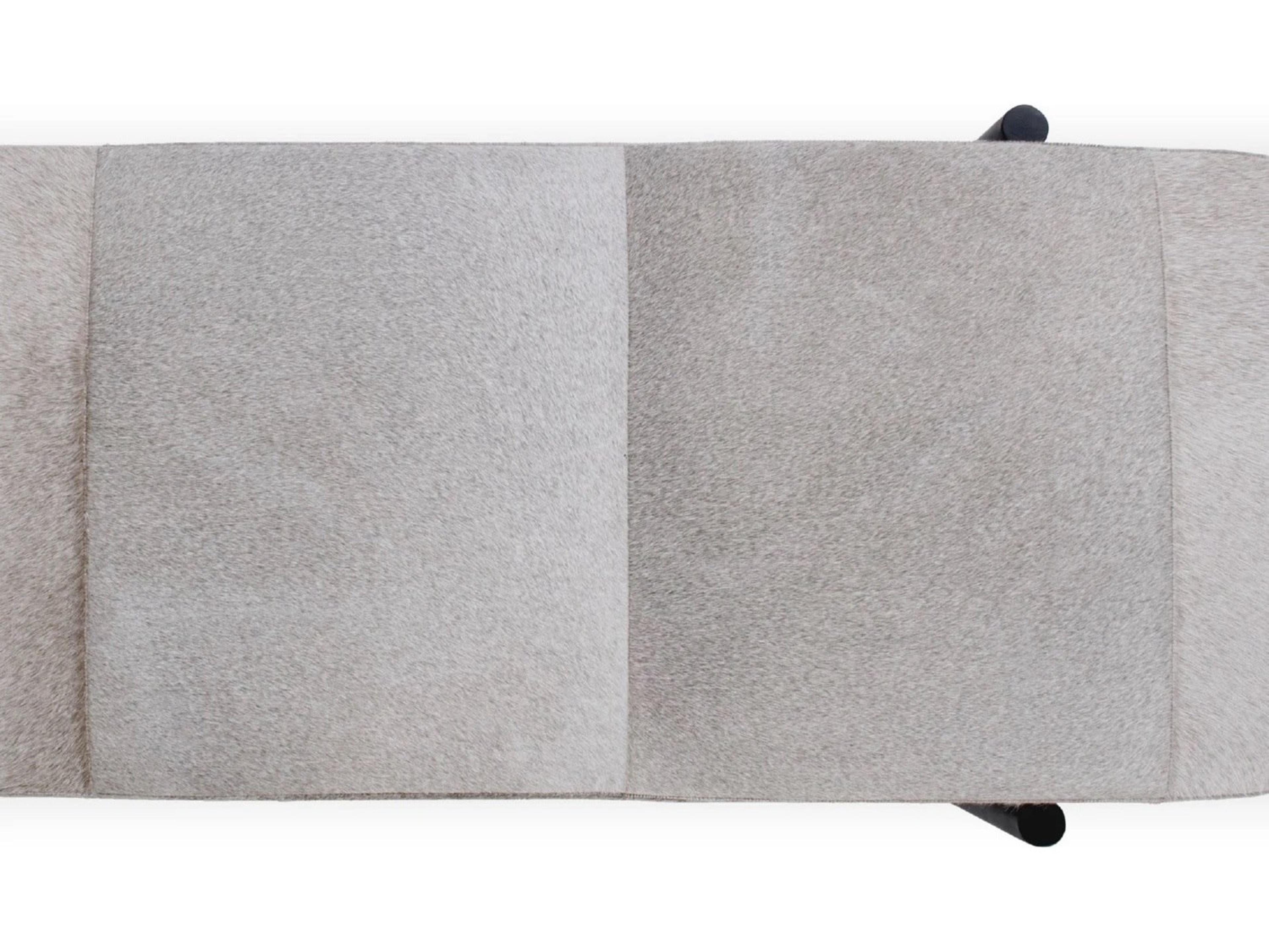 Classic Home Evelyn Sparrow Gray Upholstered Accent Bench