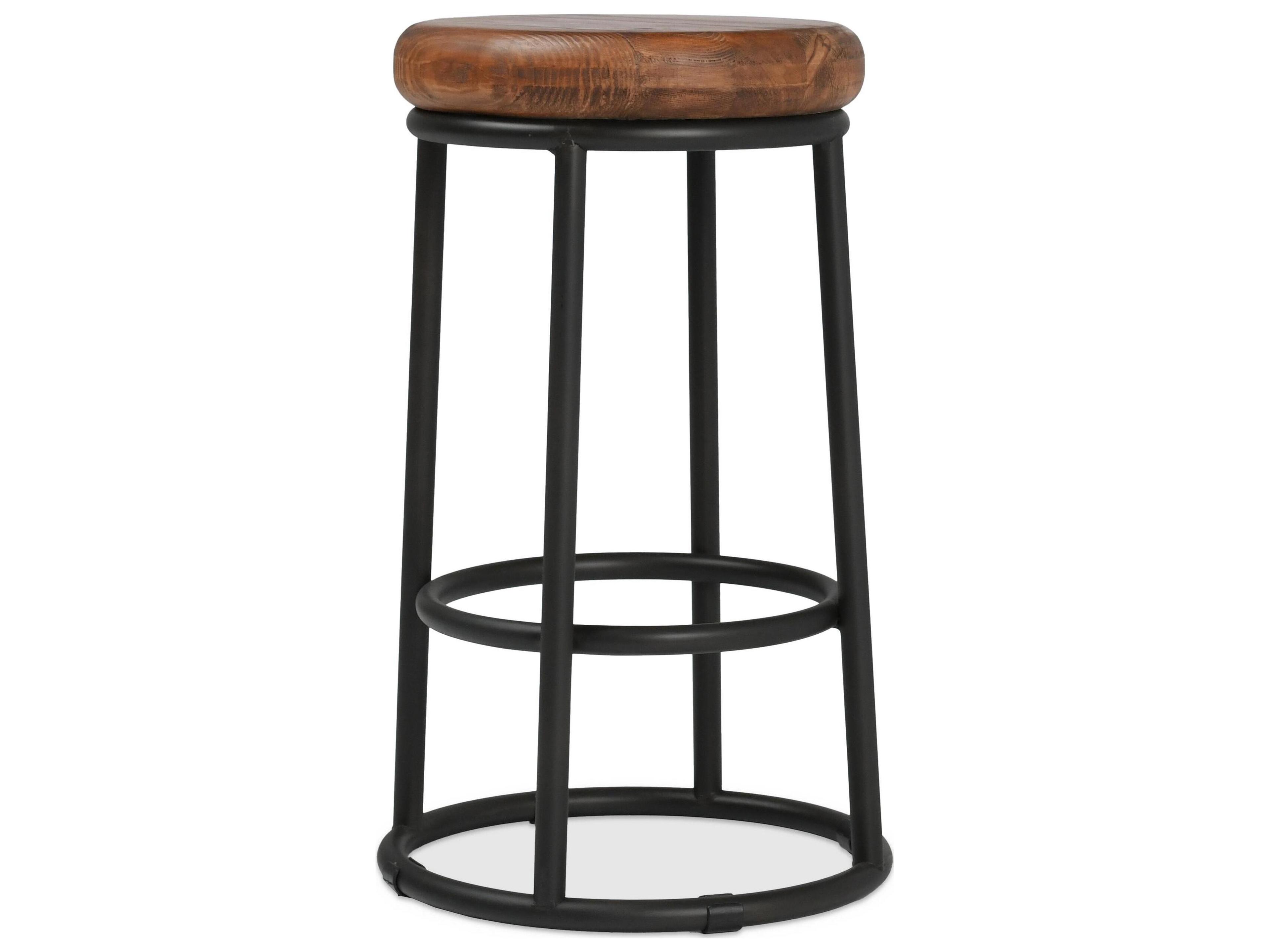 Jaden Mahogany Brown Top Wood Bar Stool