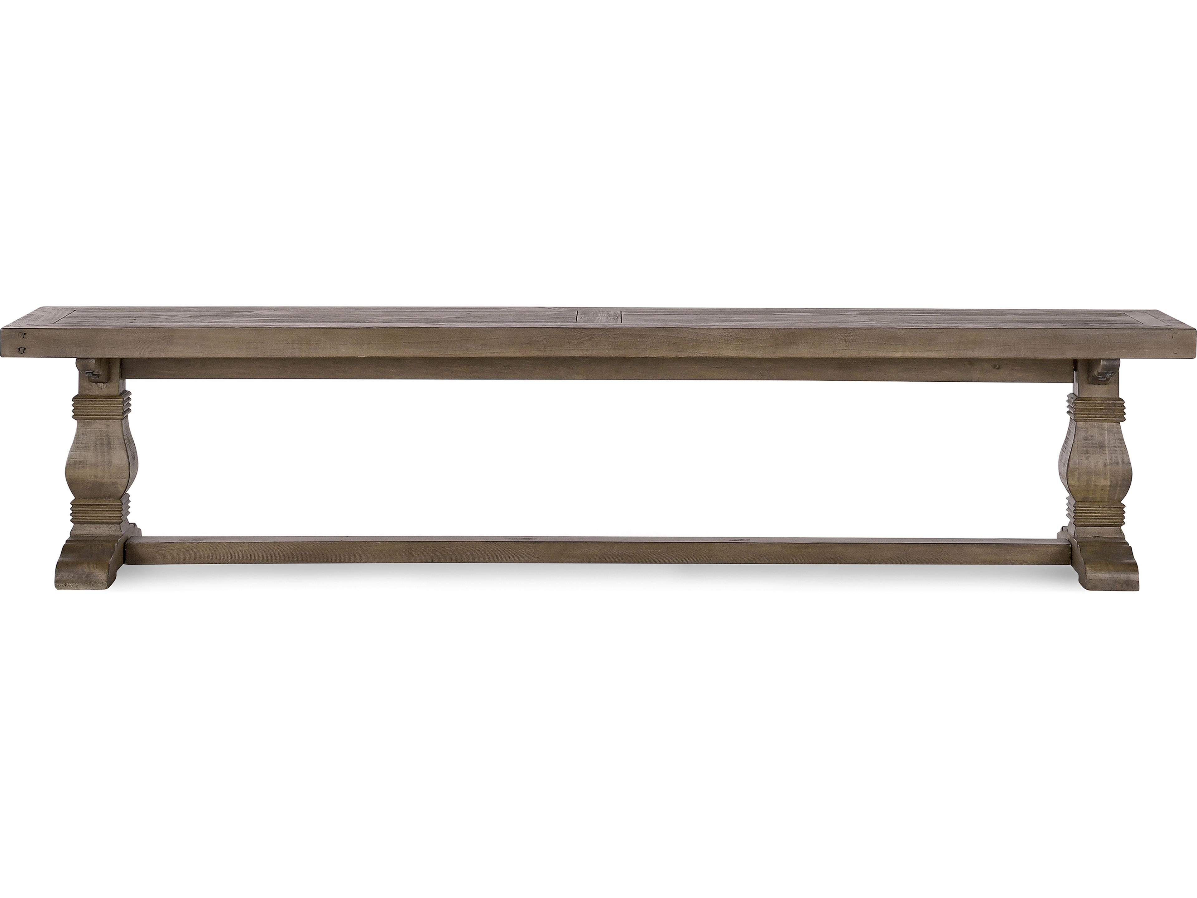 Classic Home Caleb Distressed Brown Accent Bench