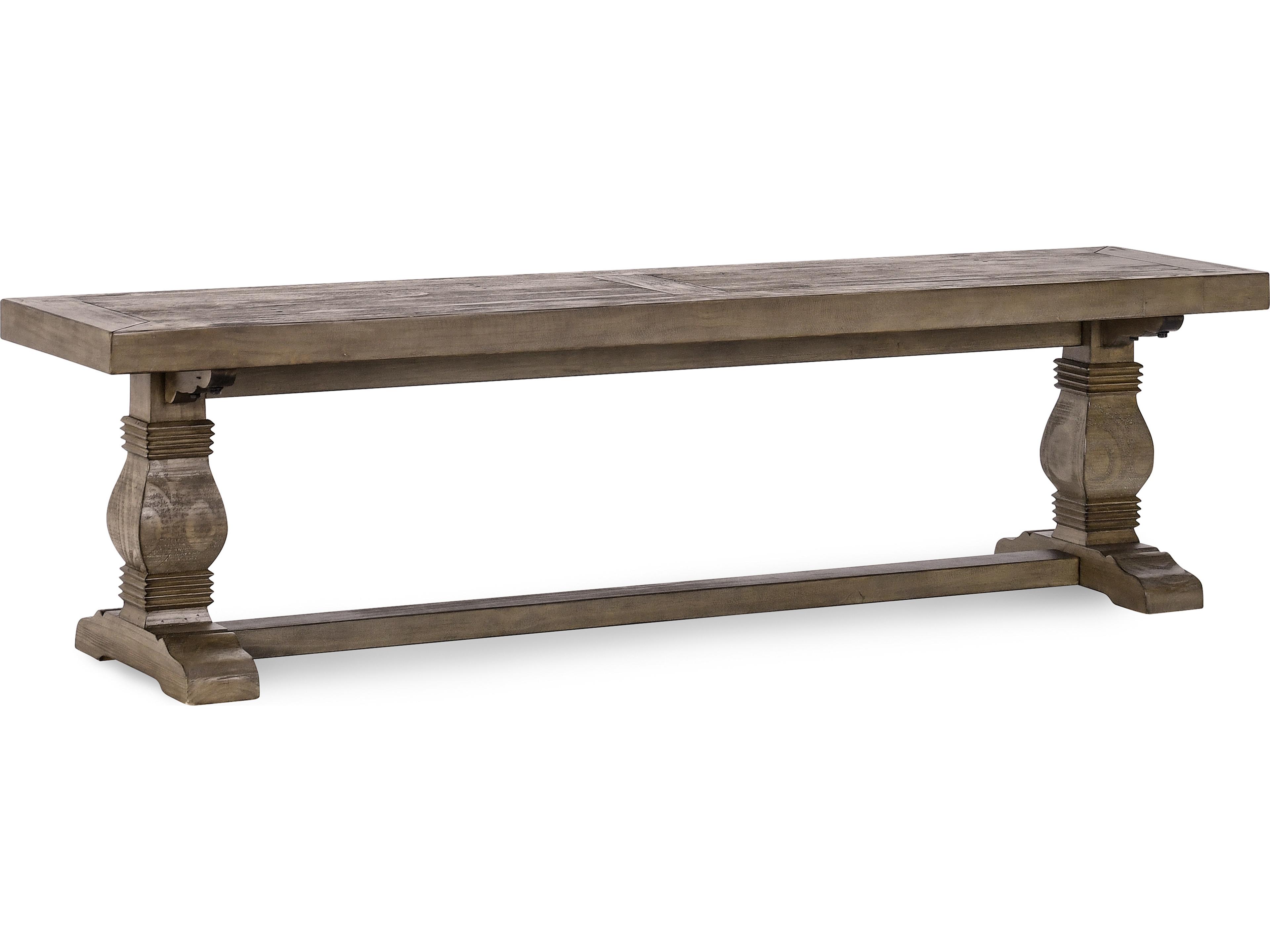 Caleb Distressed Brown Accent Bench
