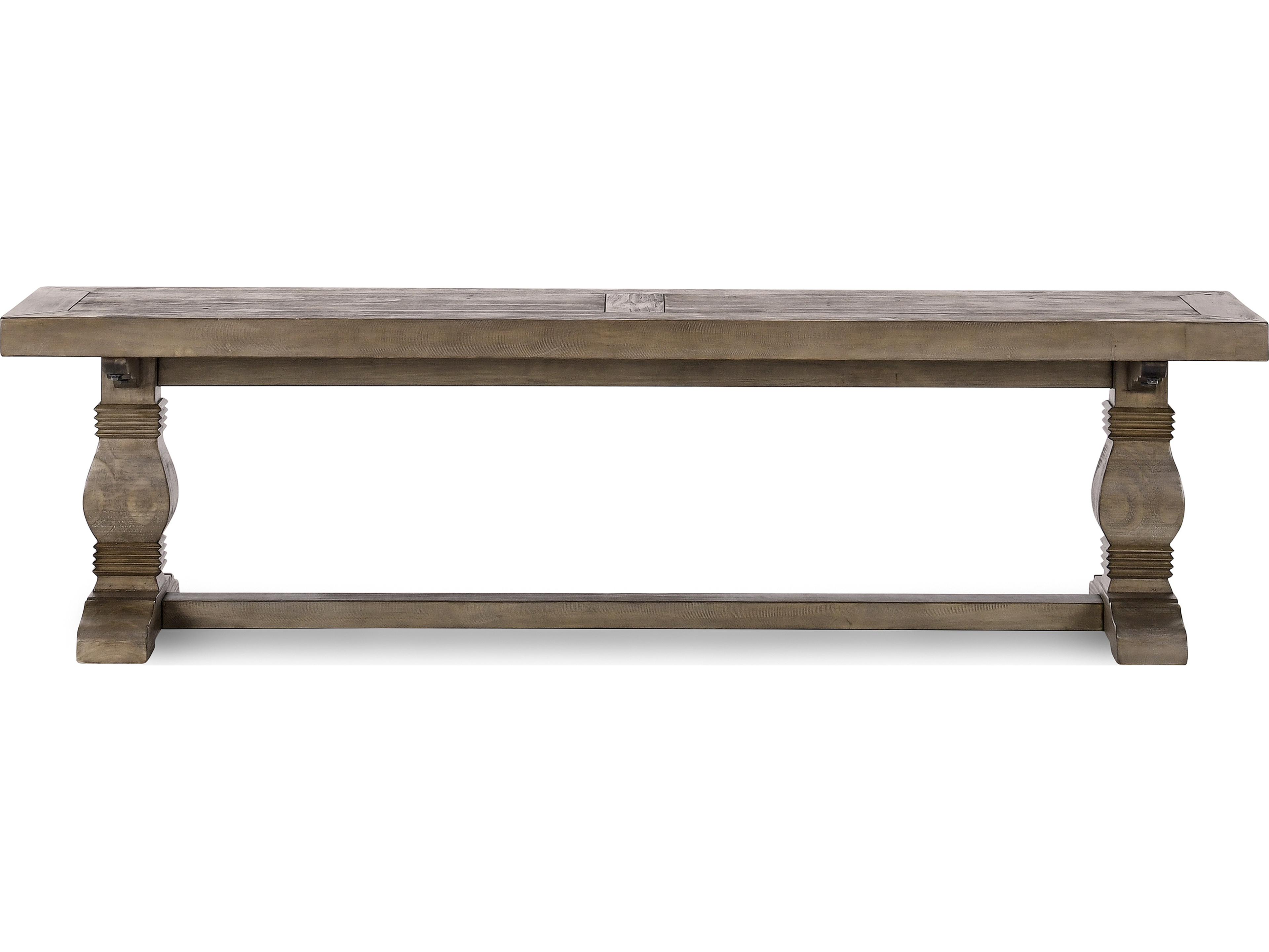 Classic Home Caleb Distressed Brown Accent Bench