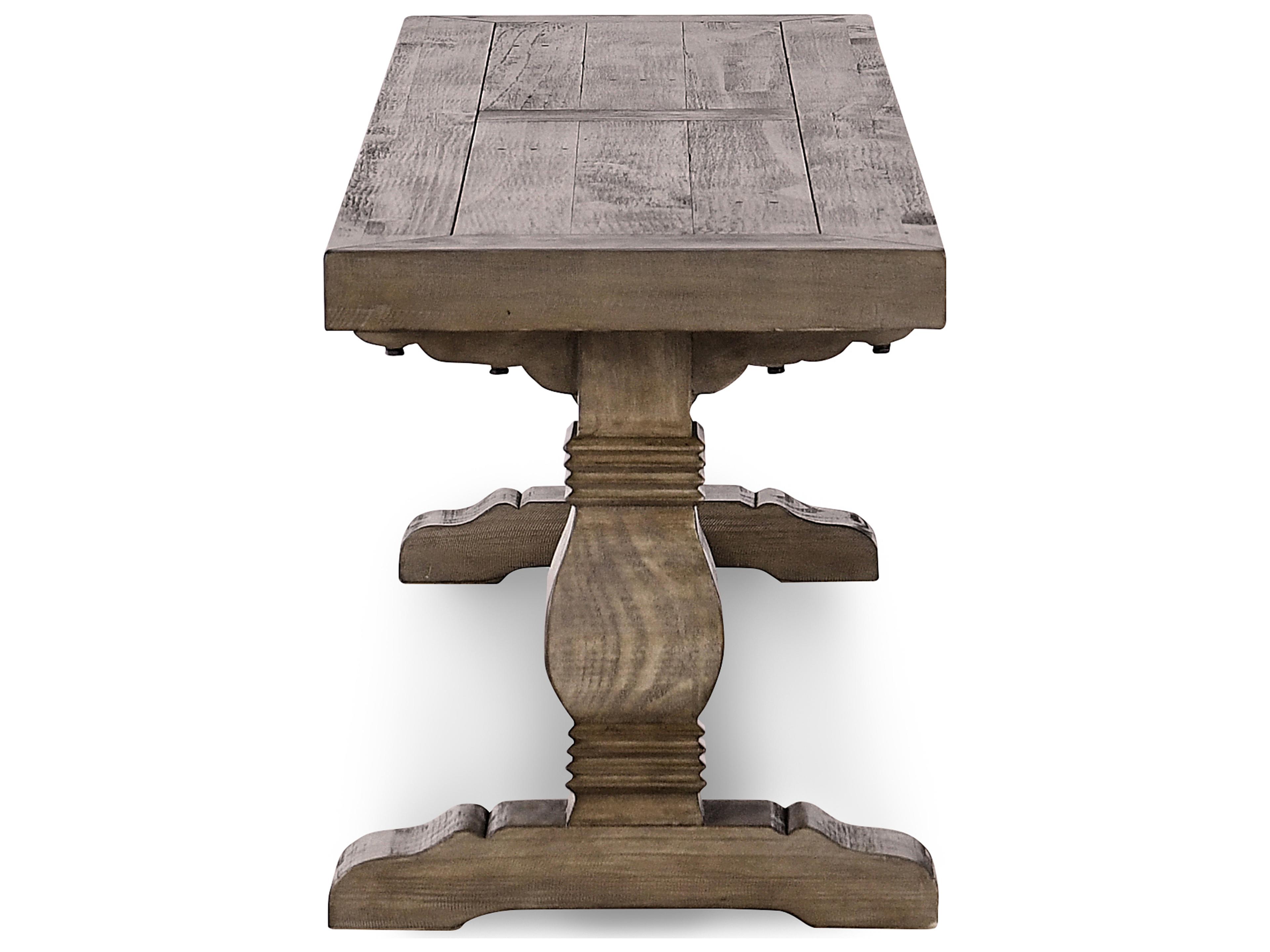 Classic Home Caleb Distressed Brown Accent Bench