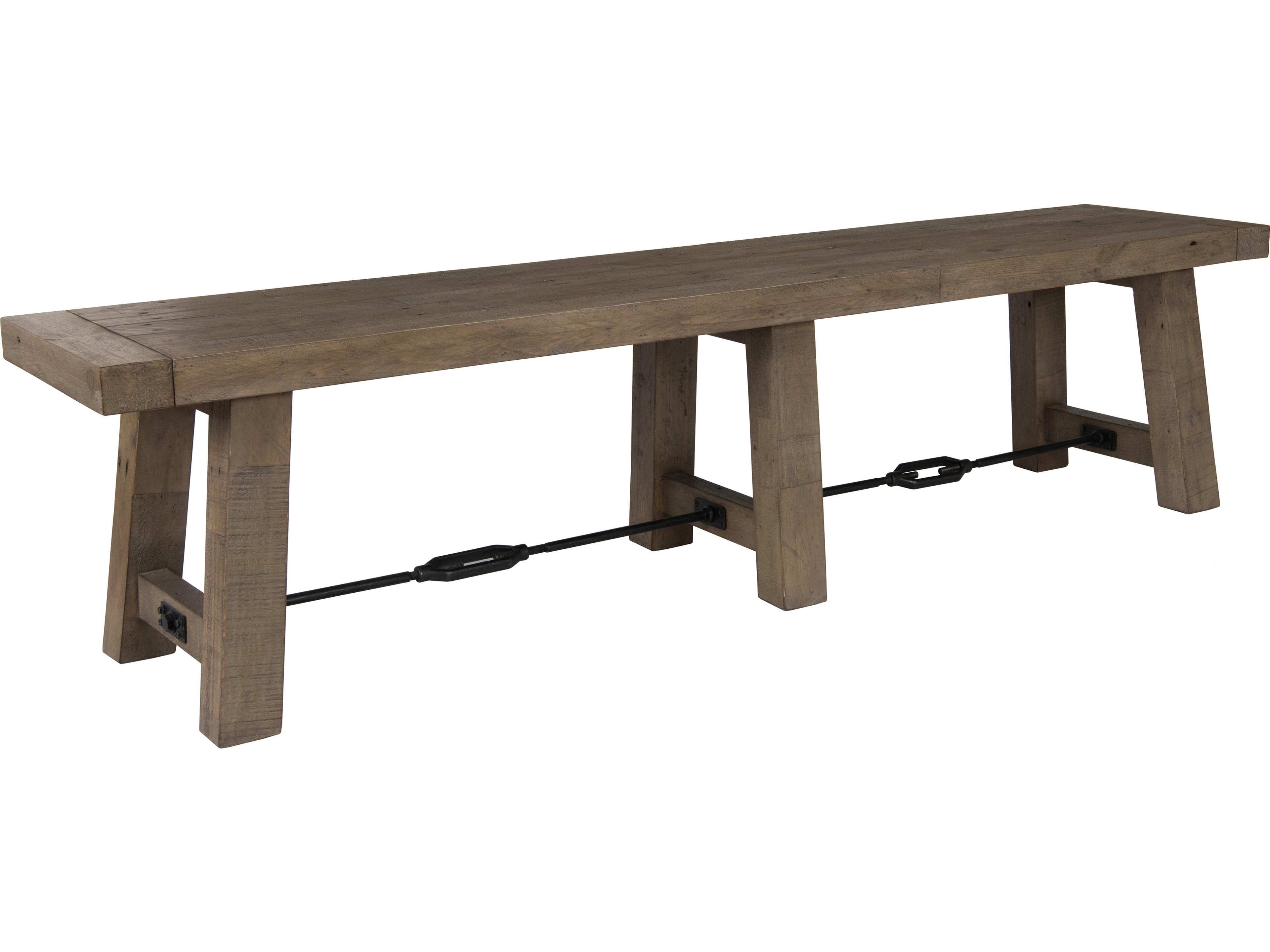 Tuscany Distressed Brown Accent Bench
