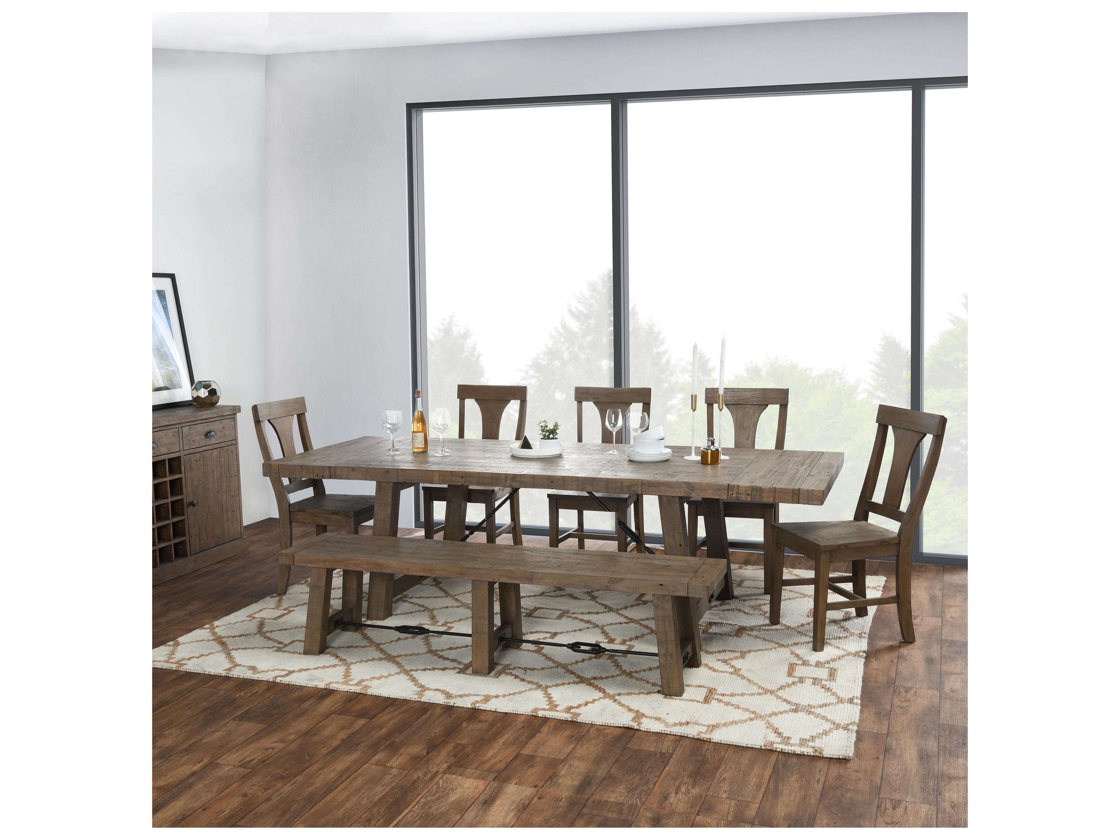 Classic Home Tuscany Distressed Brown Accent Bench