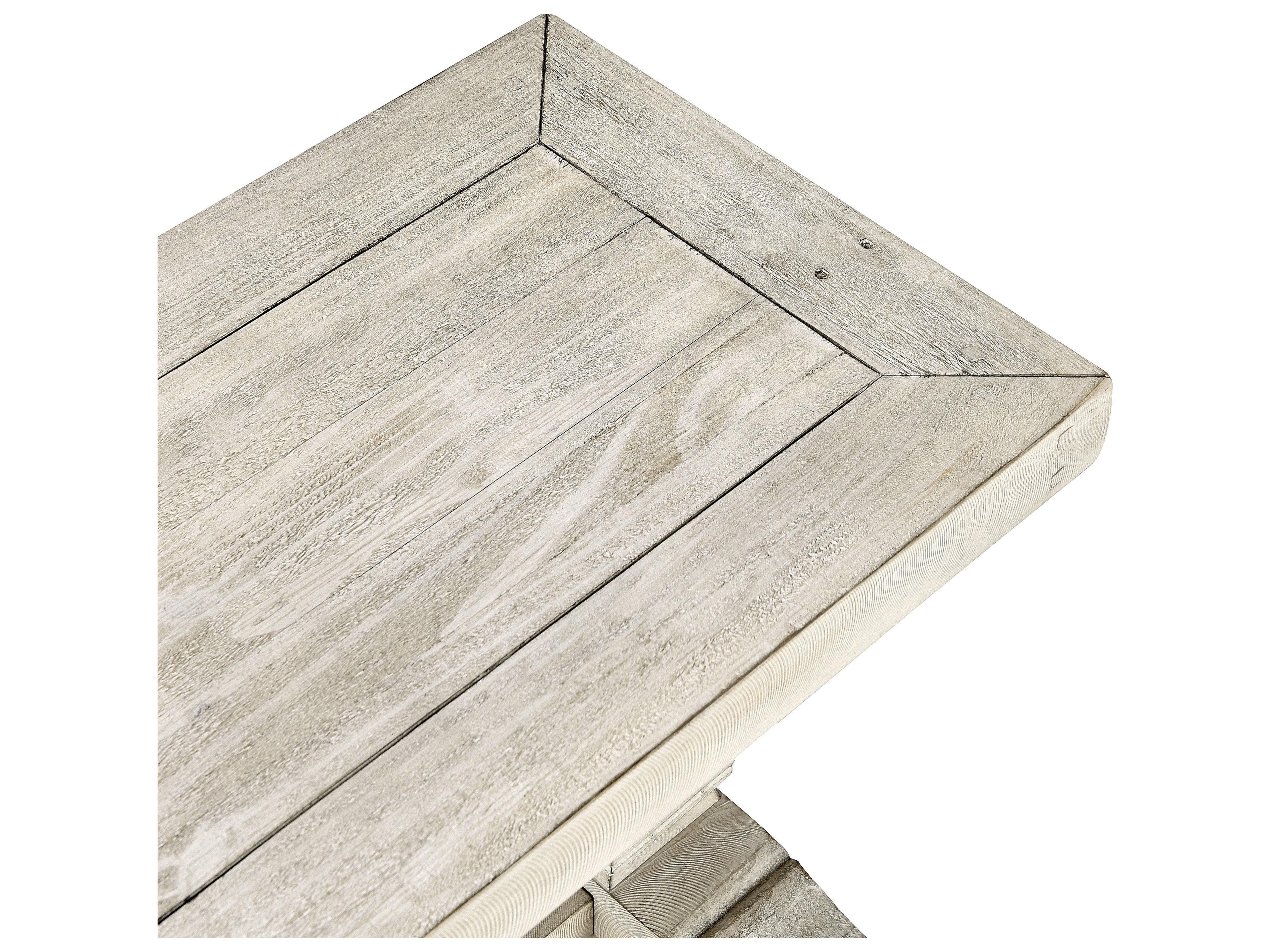 Classic Home Caleb Distressed Ivory White Accent Bench