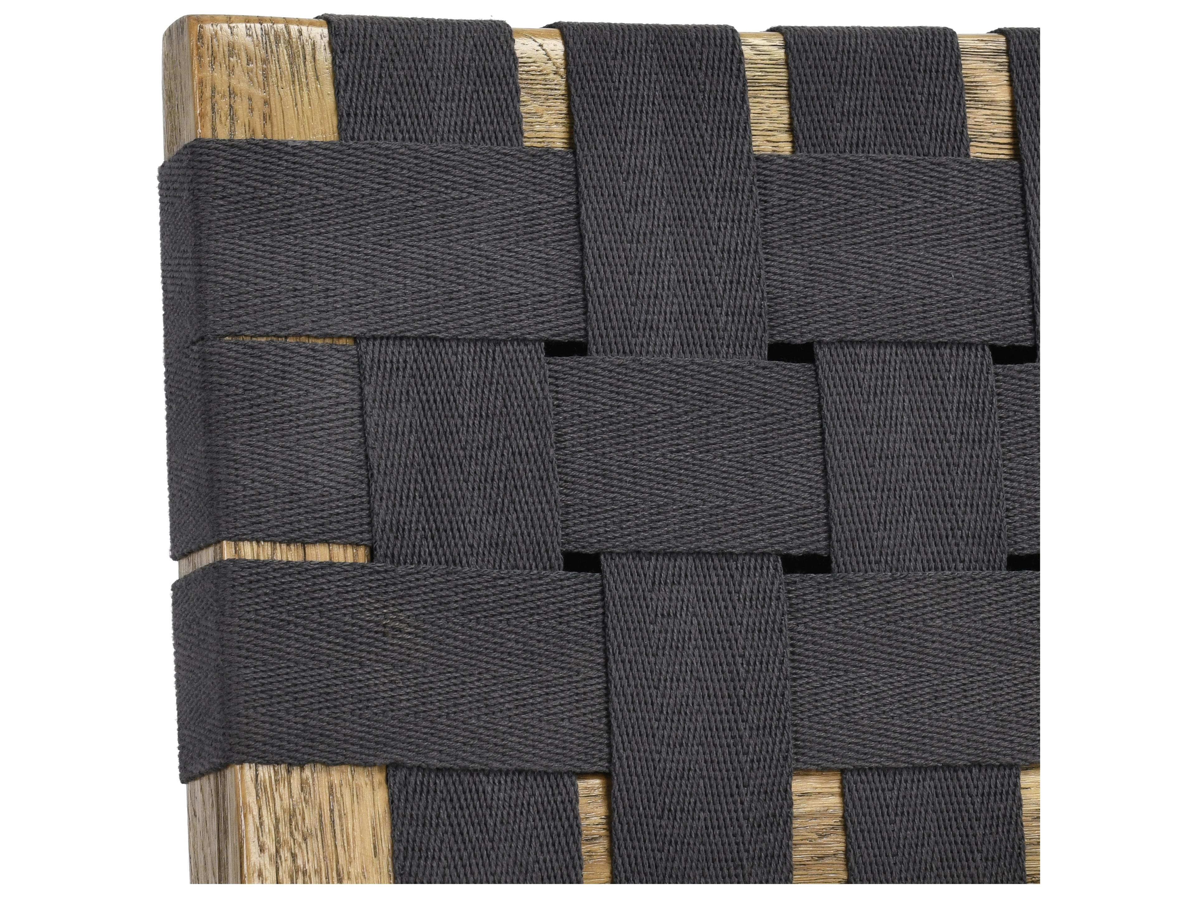 Classic Home Orlando Oak Wood Brown Upholstered Armless Dining Chair Set of 2