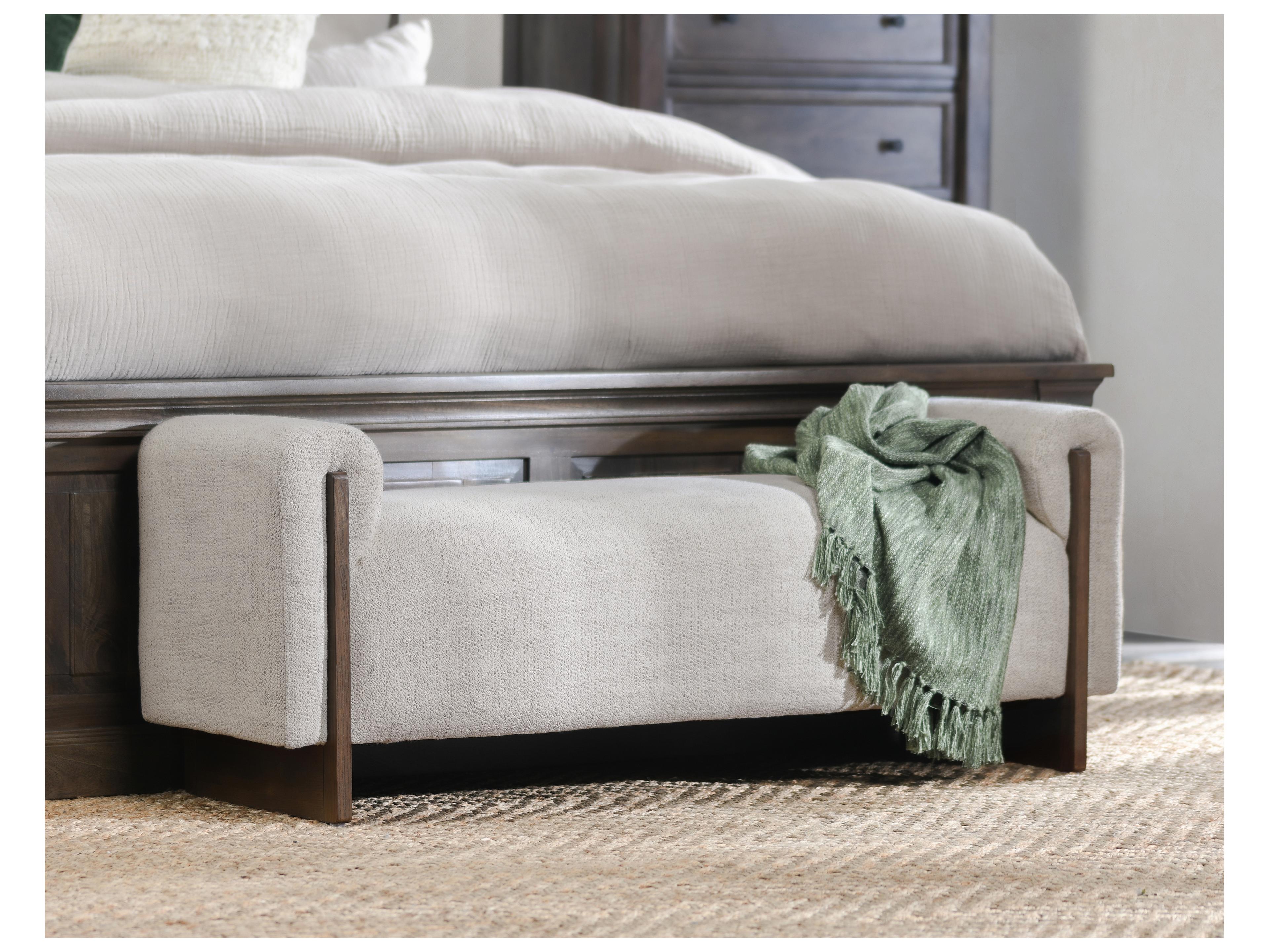 Classic Home Sierra Beige Brown Upholstered Accent Bench