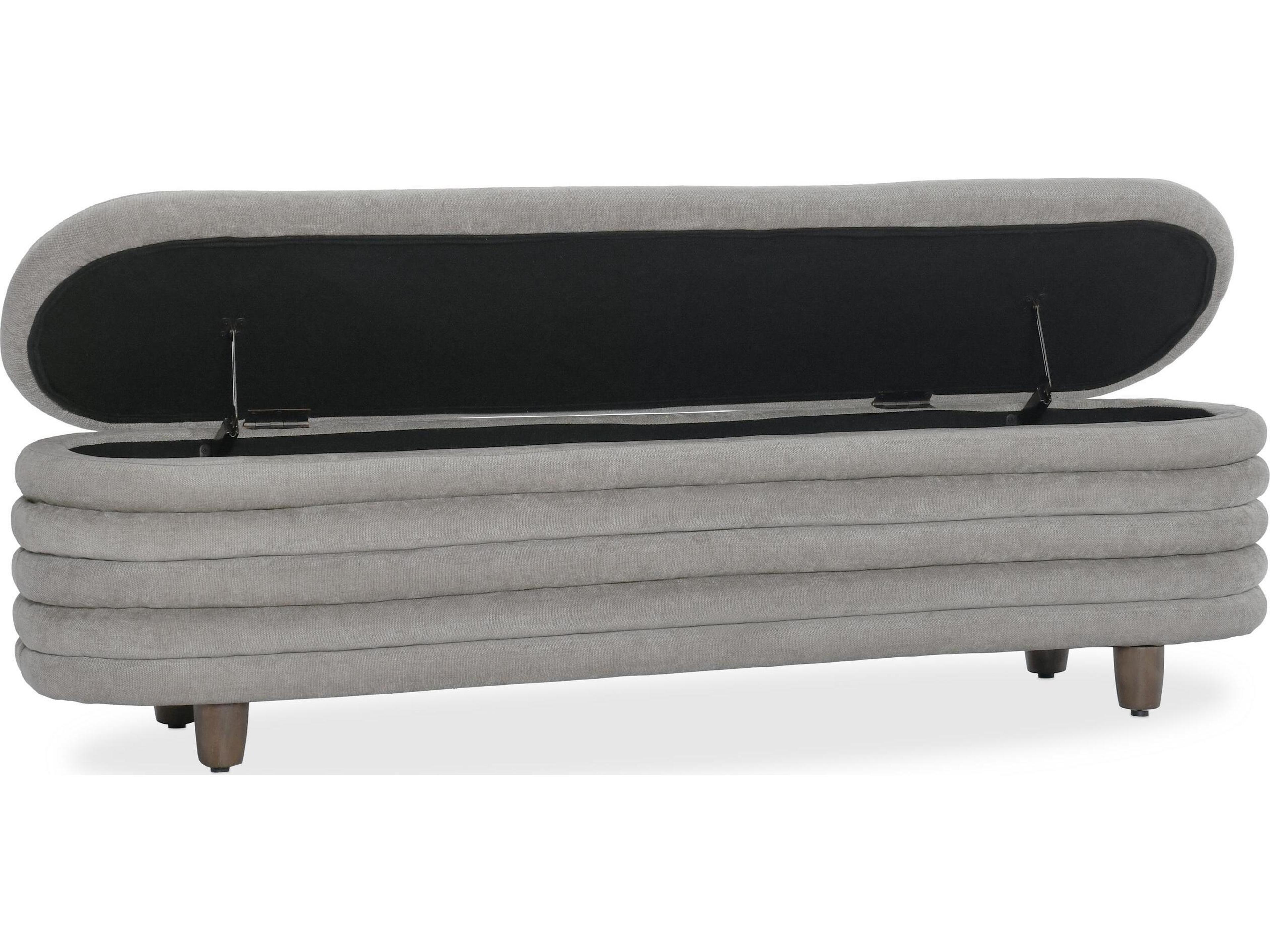 Classic Home Anders Gray Upholstered Accent Bench