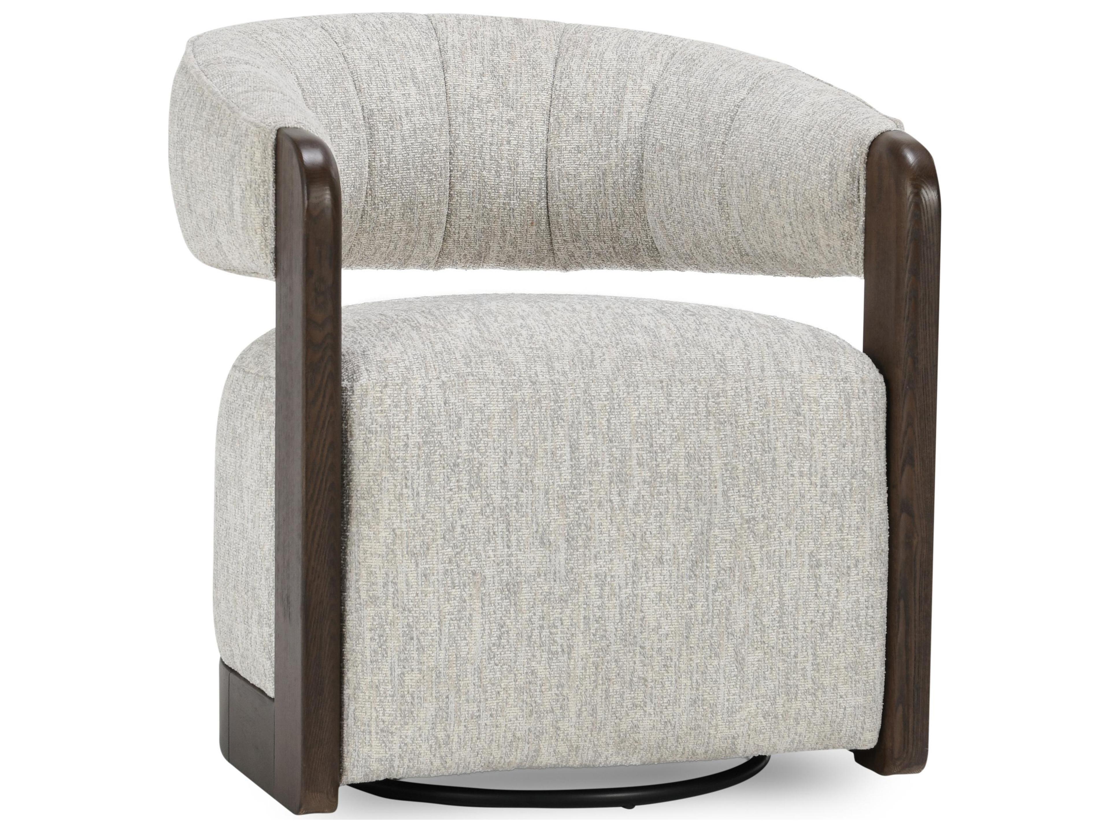 Classic Home James Swivel Brown Accent Chair