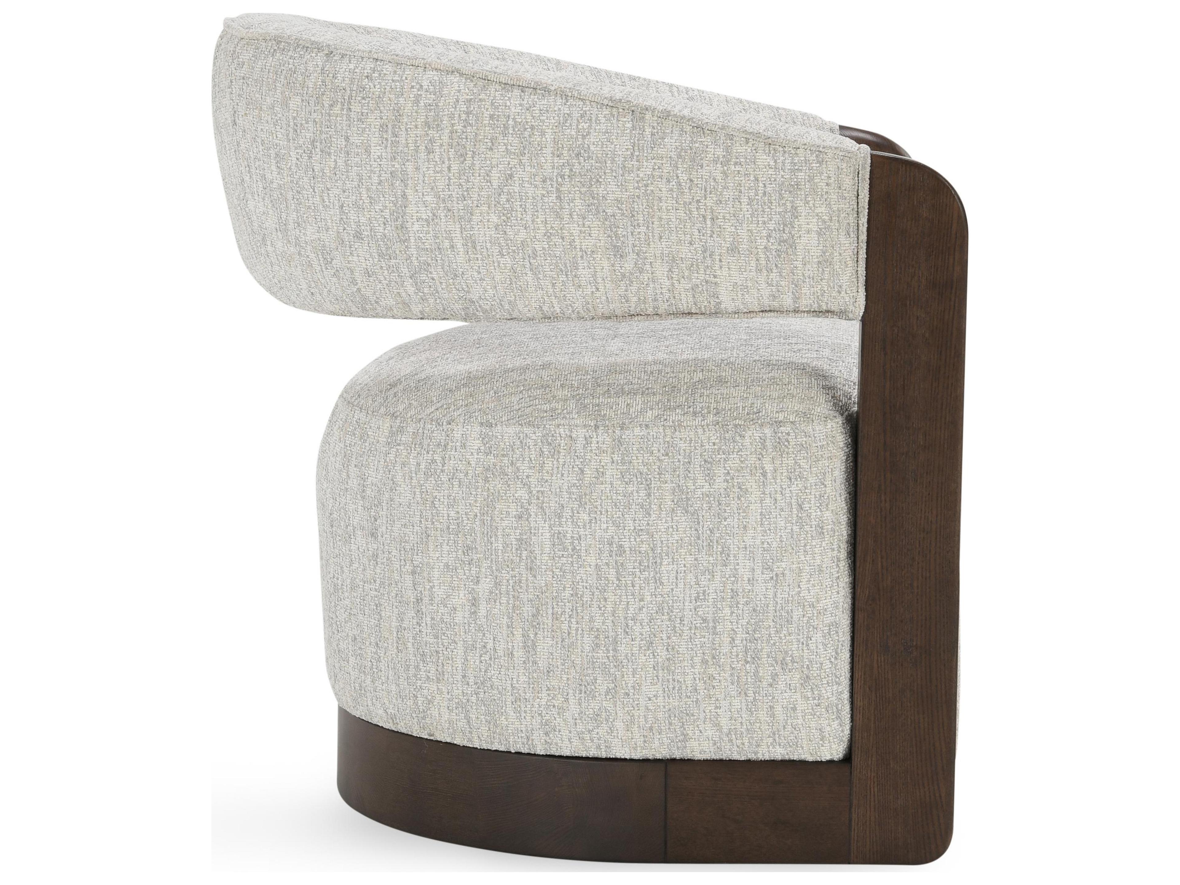 Classic Home James Swivel Brown Accent Chair