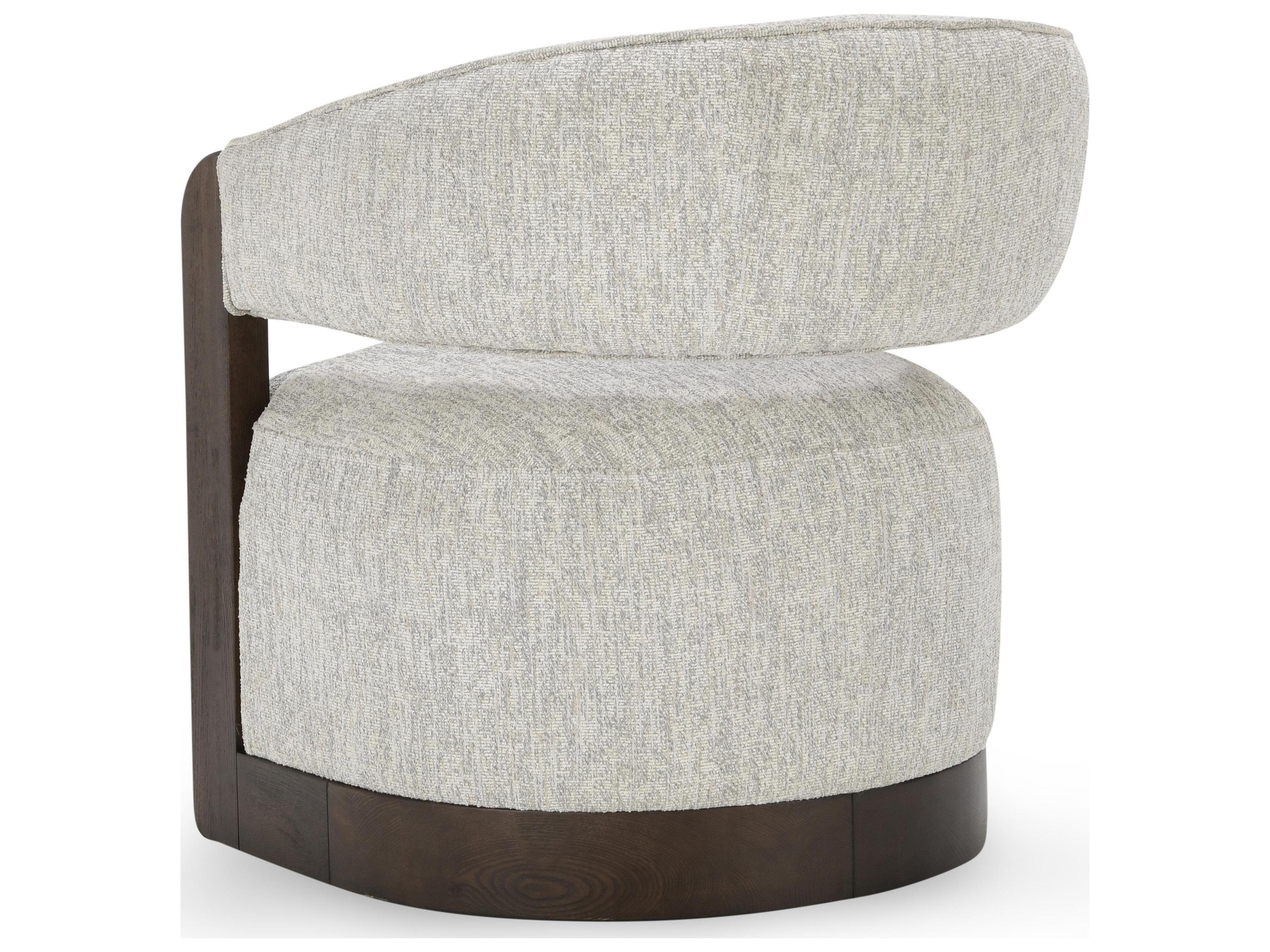 Classic Home James Swivel Brown Accent Chair