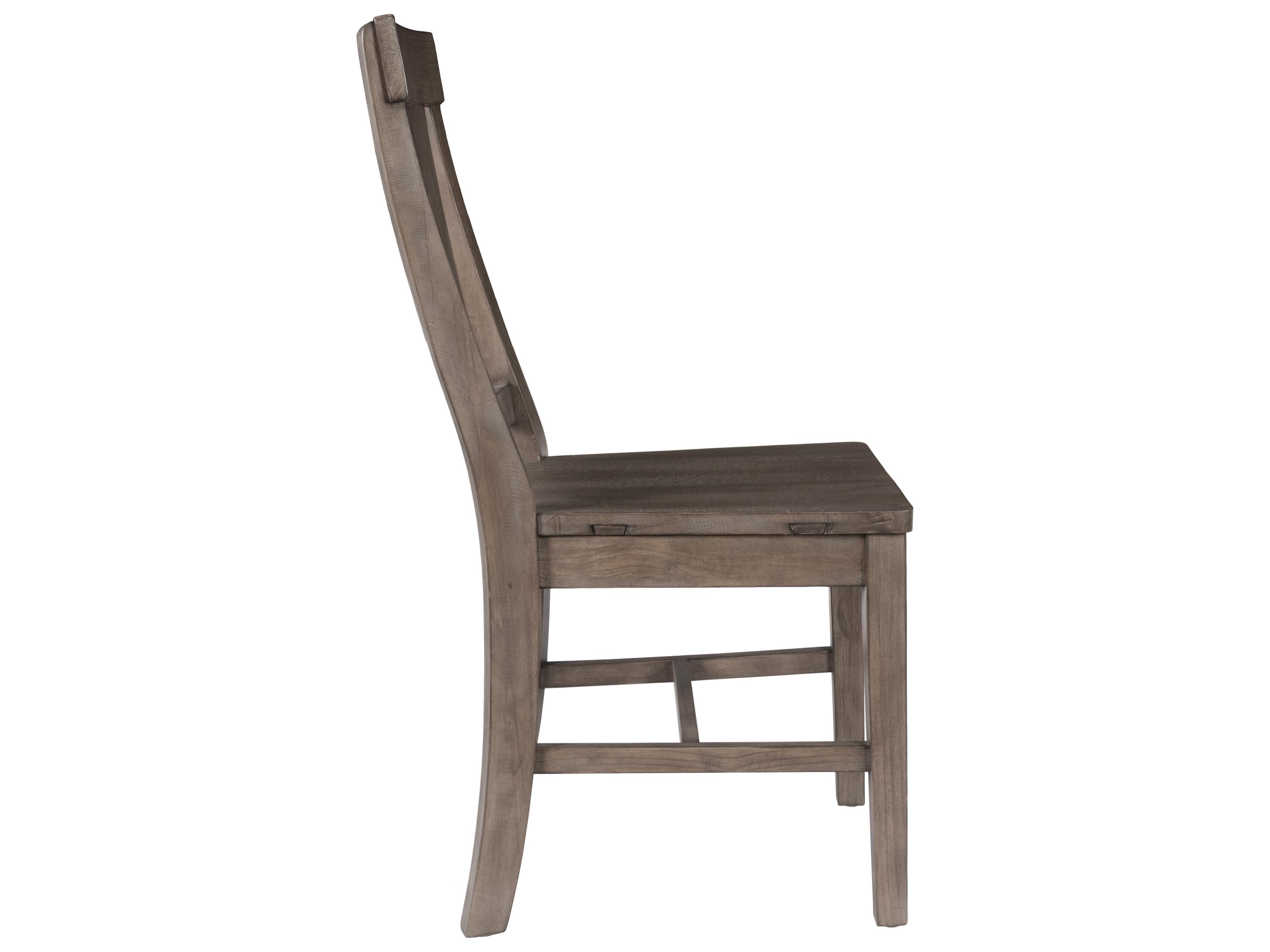 Classic Home Tuscany Pine Wood Brown Armless Dining Chair Set of 2
