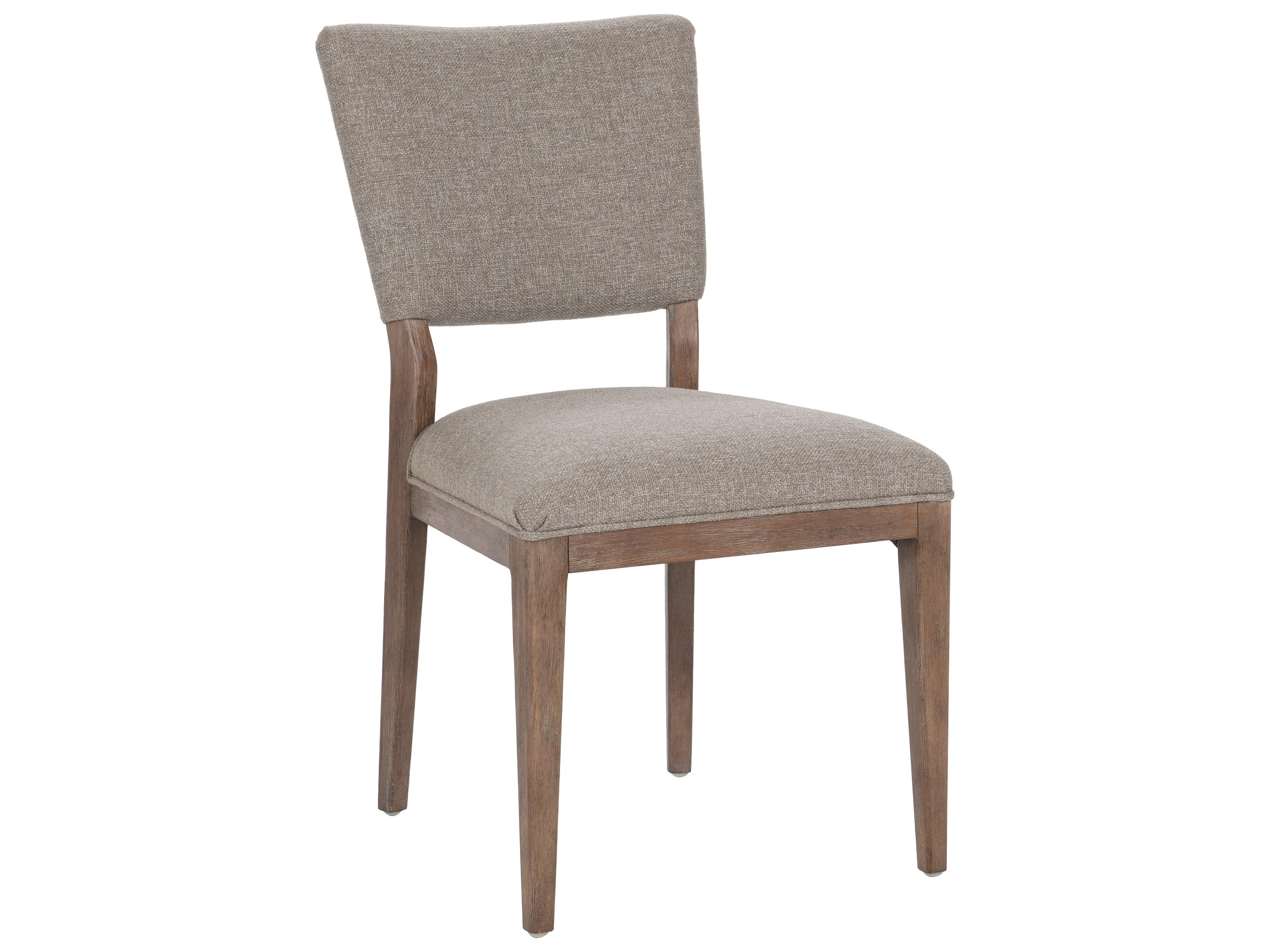 Classic Home Phillip Rubberwood Gray Upholstered Armless Dining Chair Set of 2