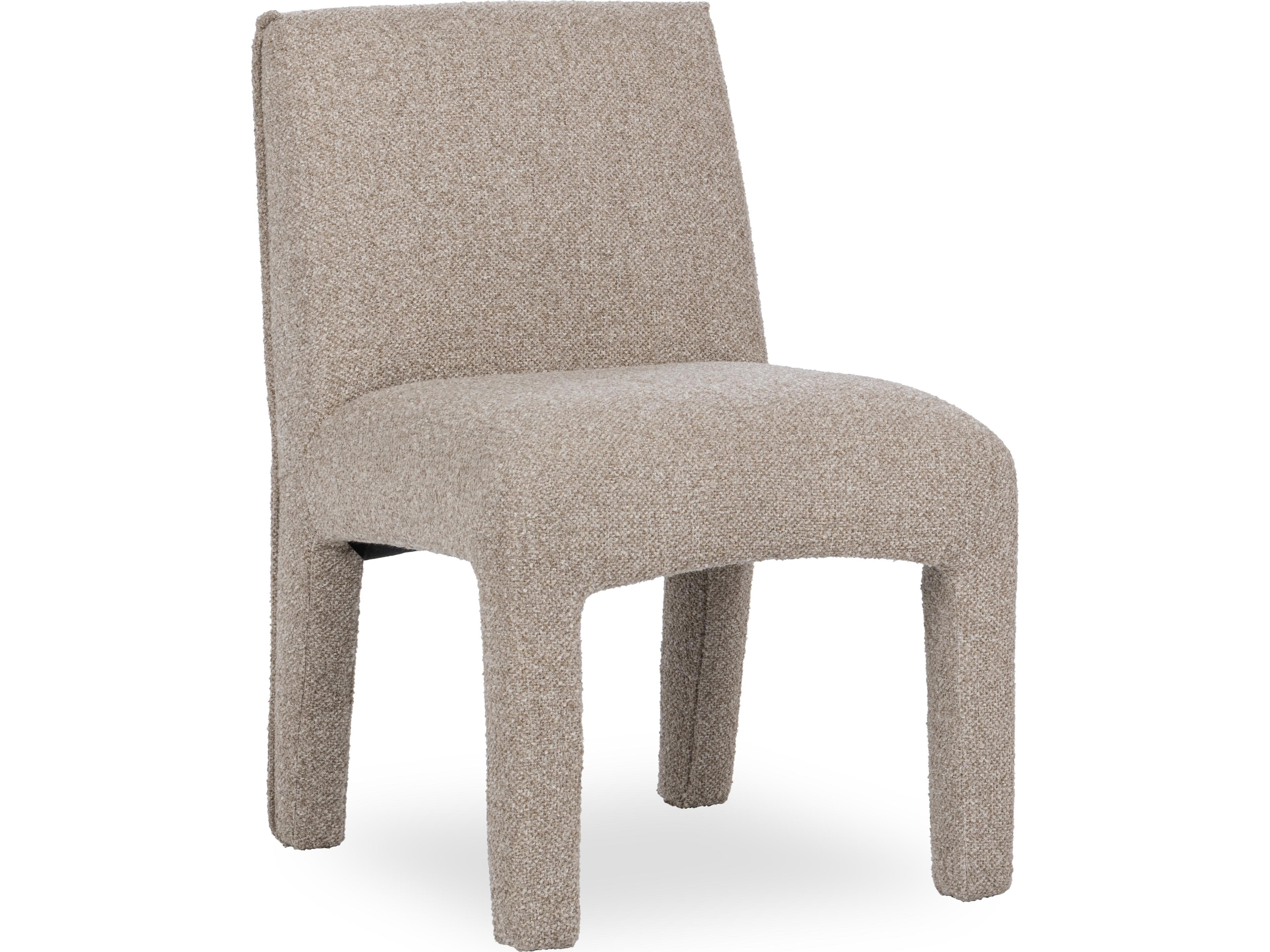 Branzon Brown Upholstered Armless Dining Chair