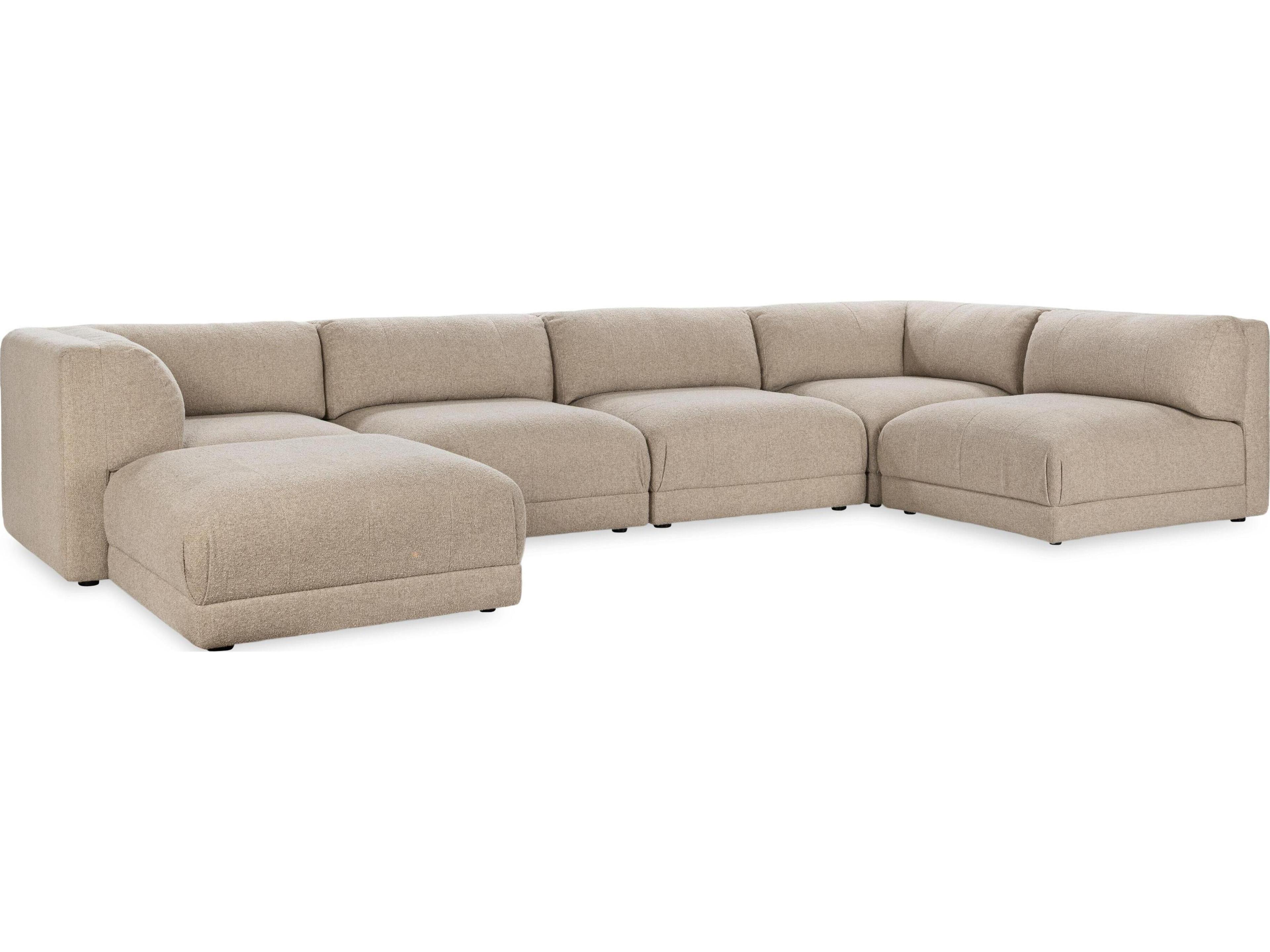 Adalynne Cream Upholstered Sectional Sofa