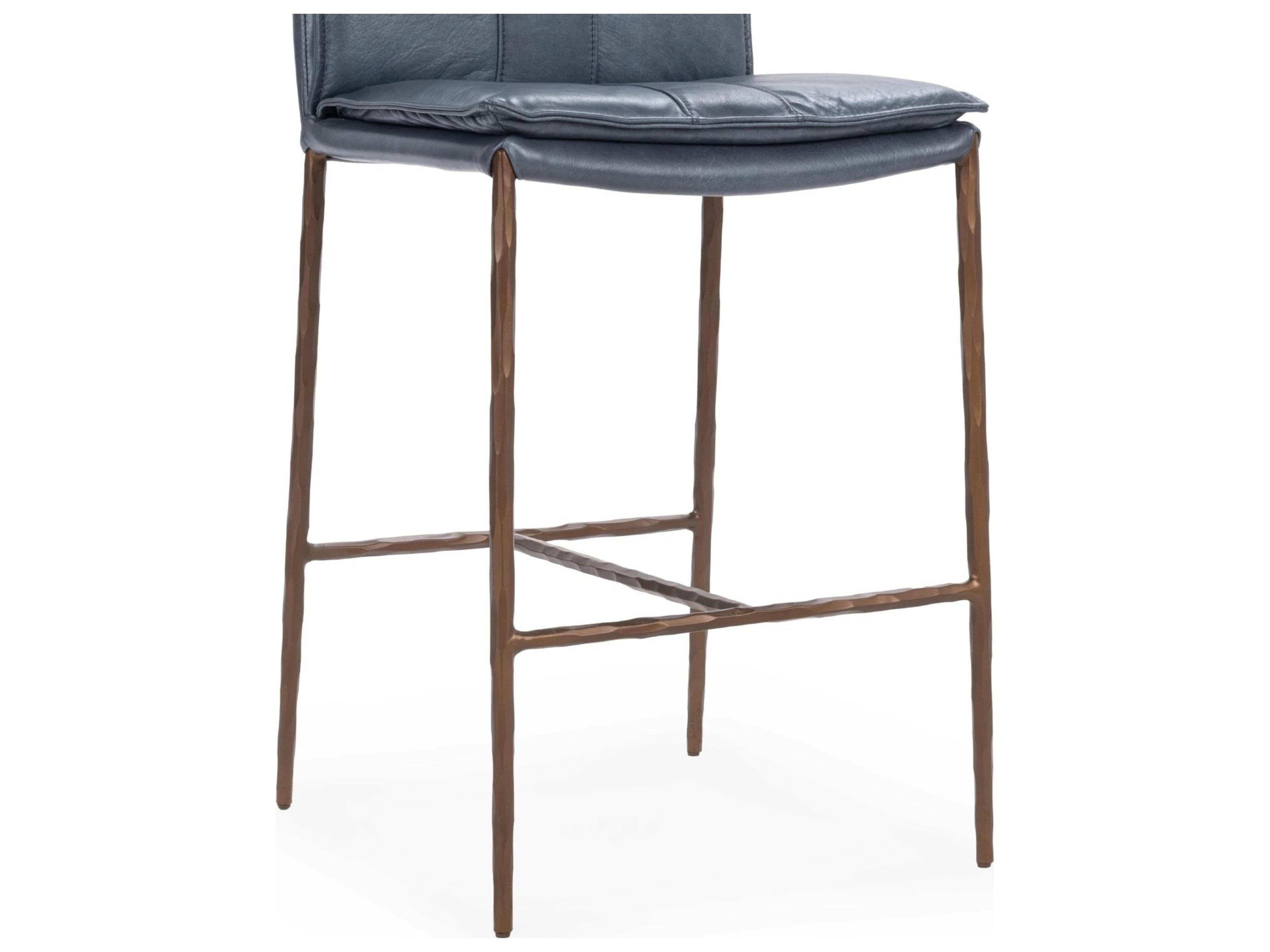 Classic Home Mayer Leather Counter Stool