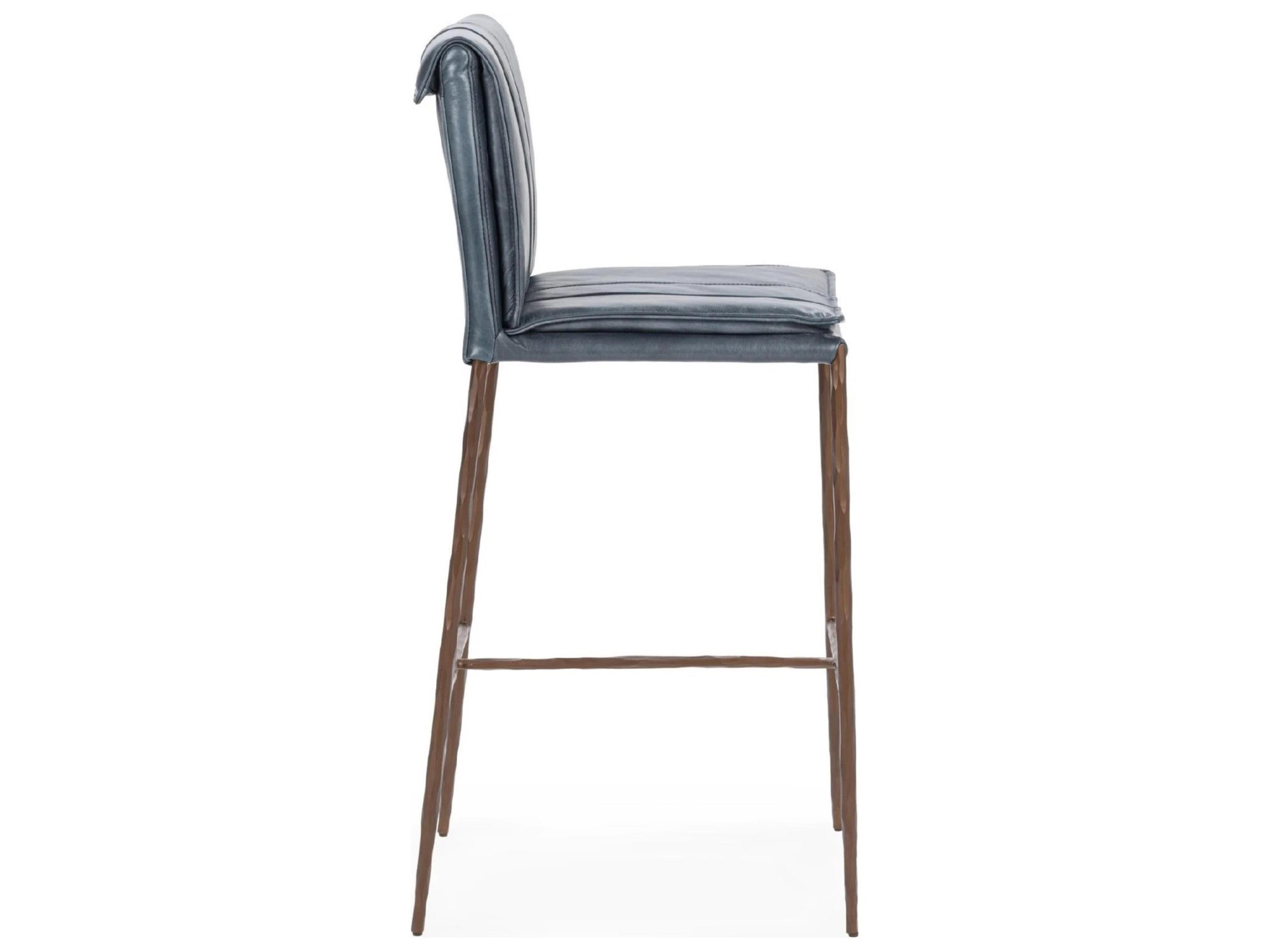Classic Home Mayer Leather Bar Stool