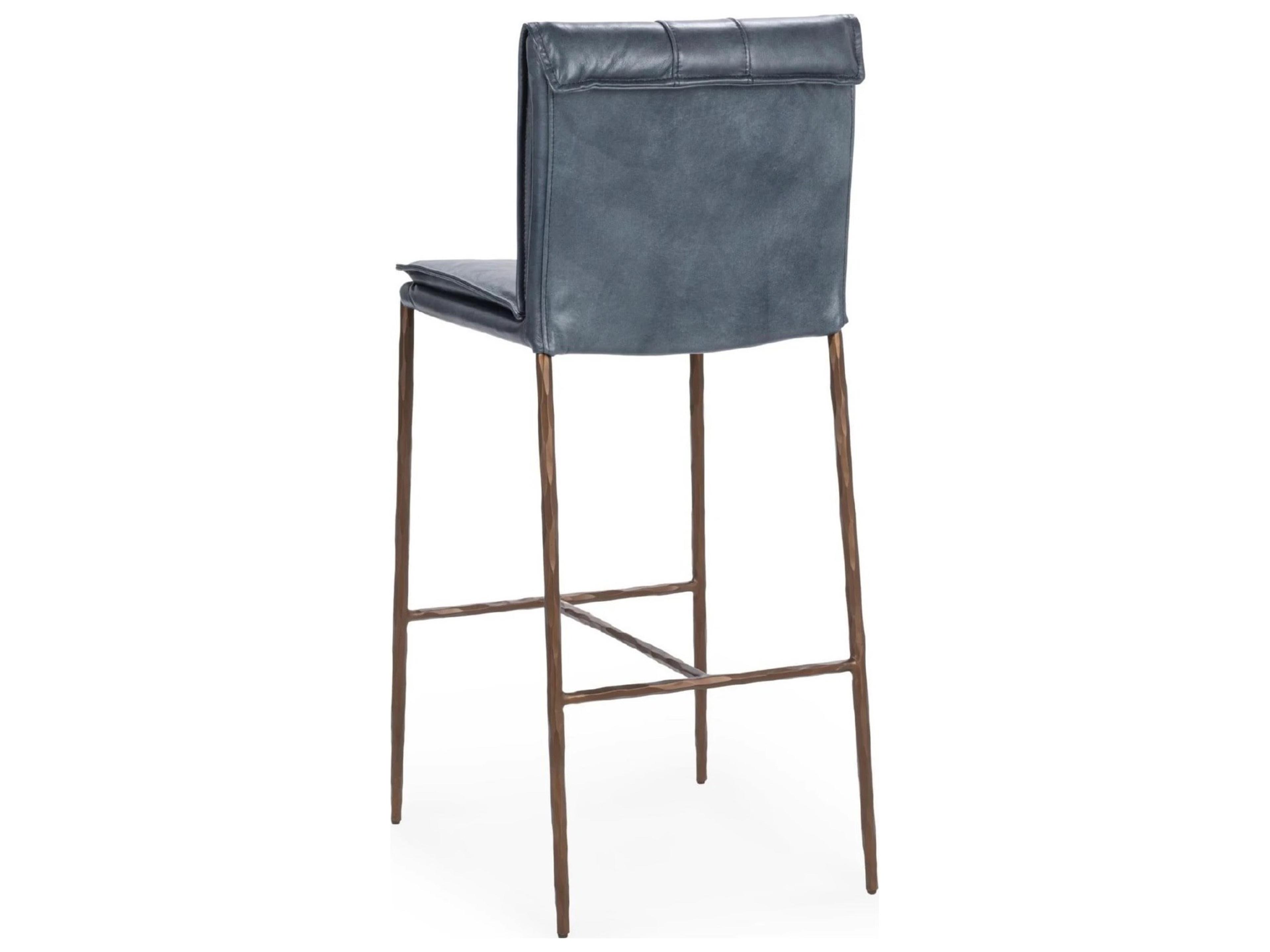 Classic Home Mayer Leather Bar Stool