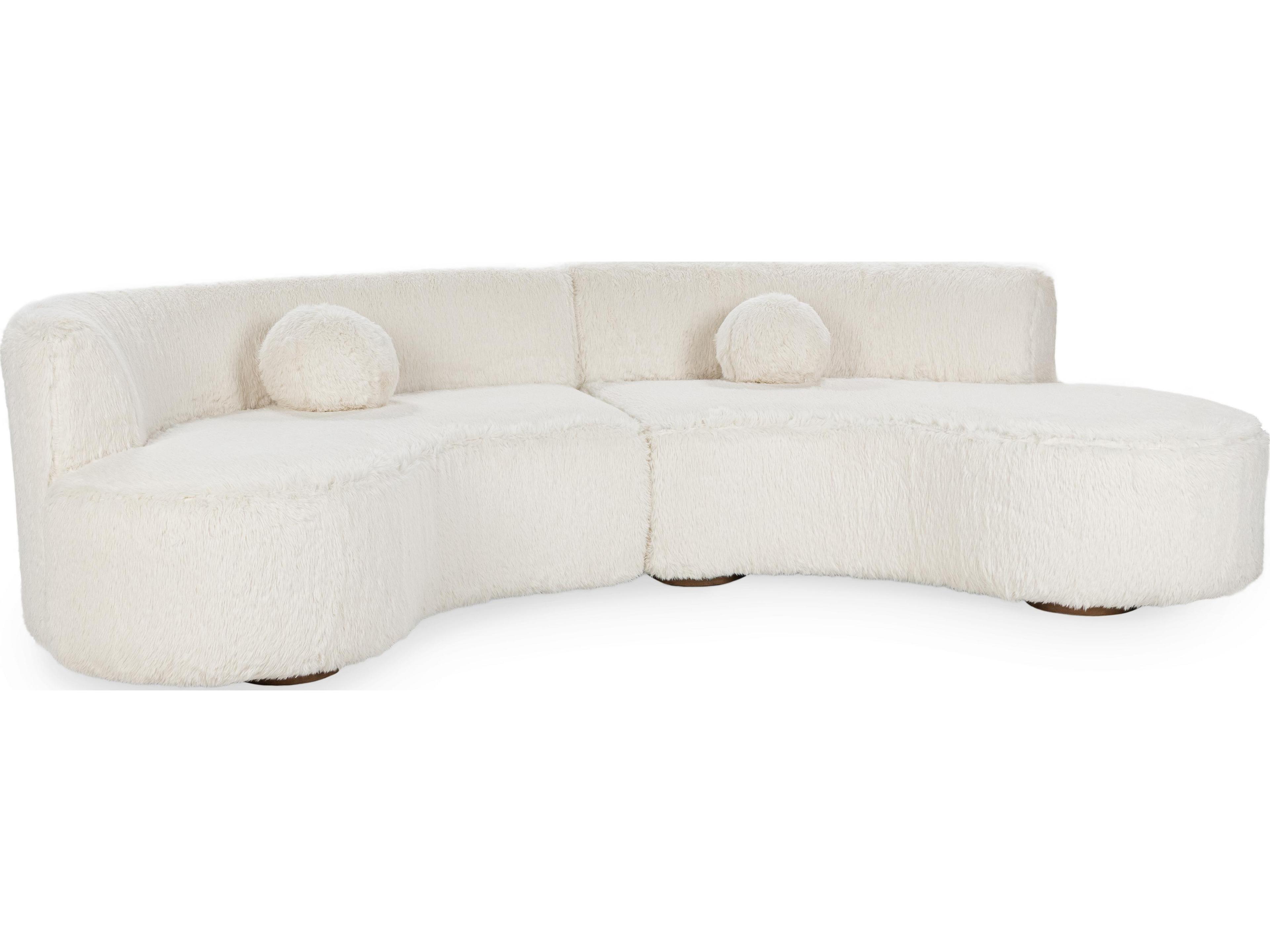 Octavia Cream Upholstered Sectional Sofa