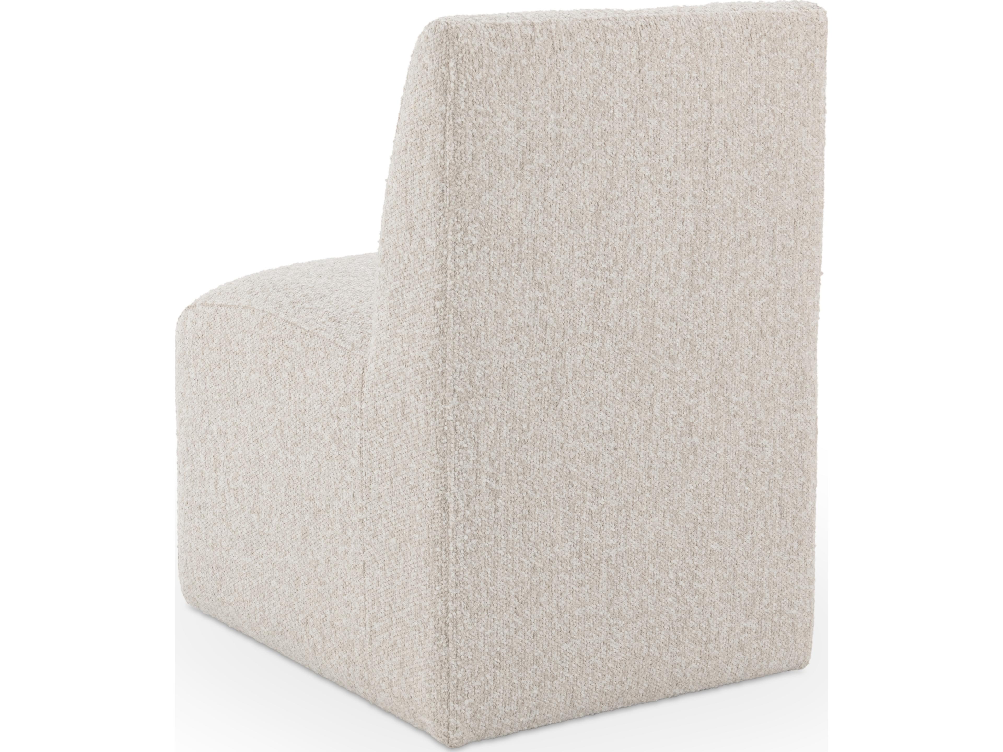 Classic Home Brighton Beige Upholstered Armless Dining Chair