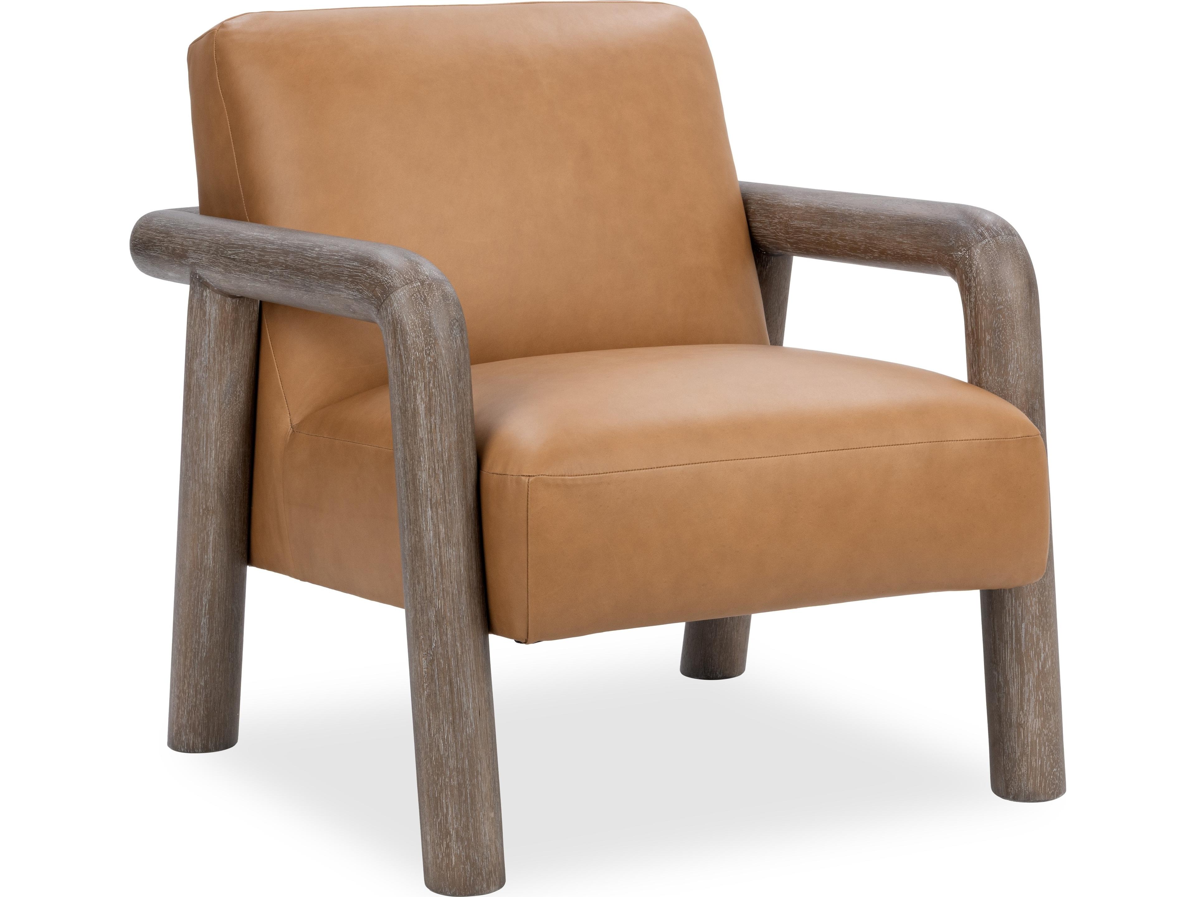 Reyna Tan Leather Accent Chair