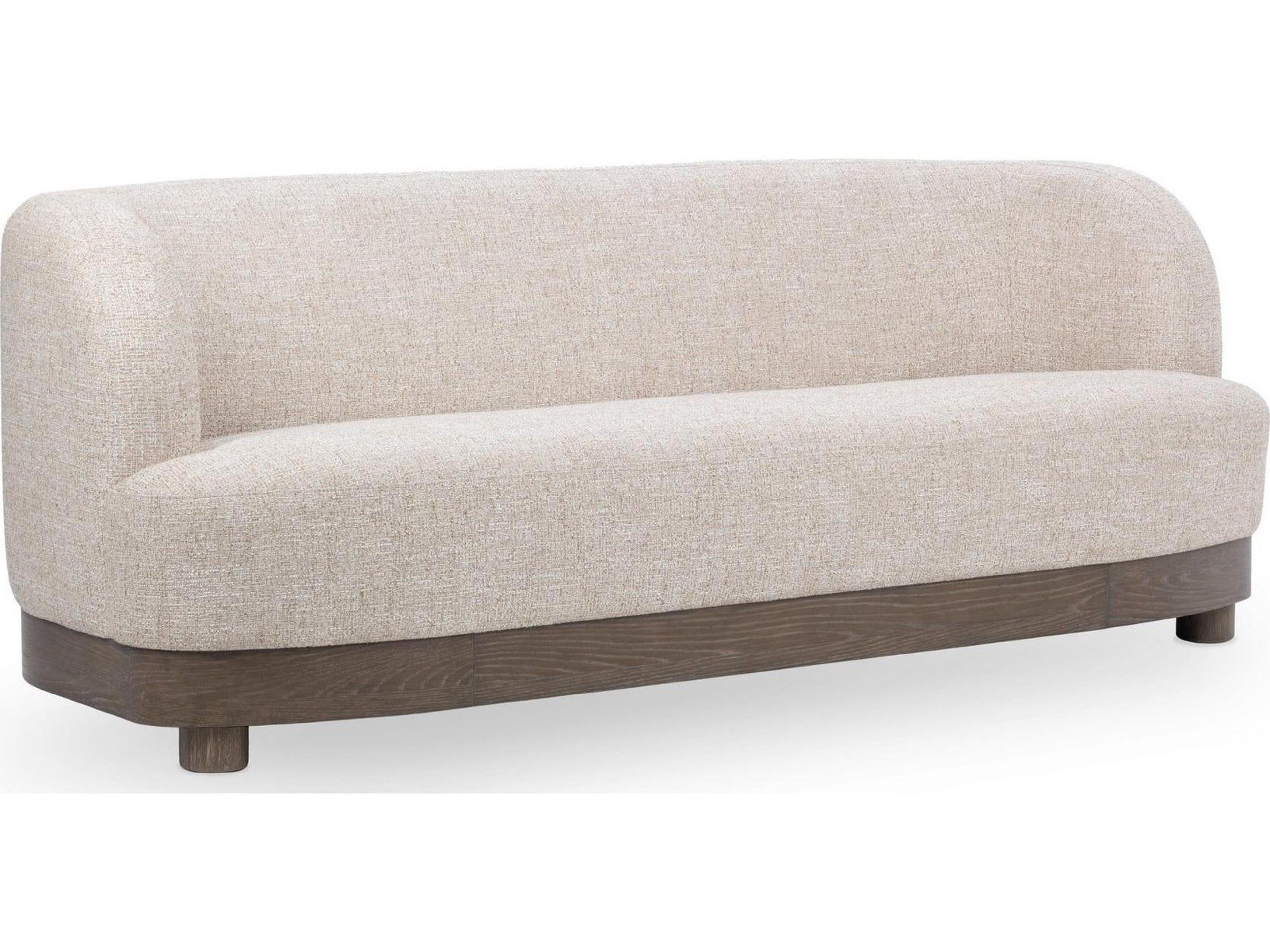 Meera Latte Beige Upholstered Sofa