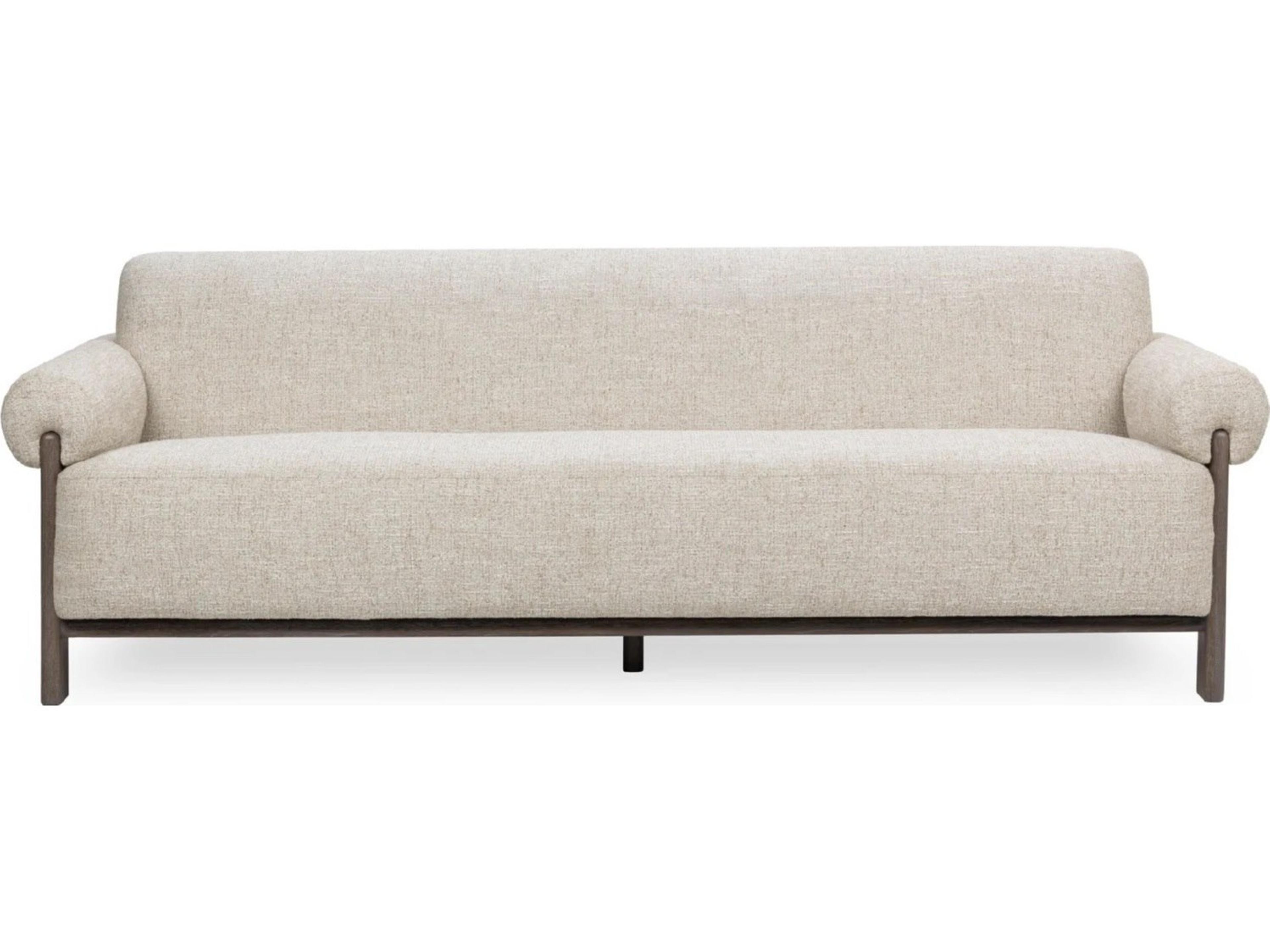 Classic Home Malia Latte Beige Upholstered Sofa