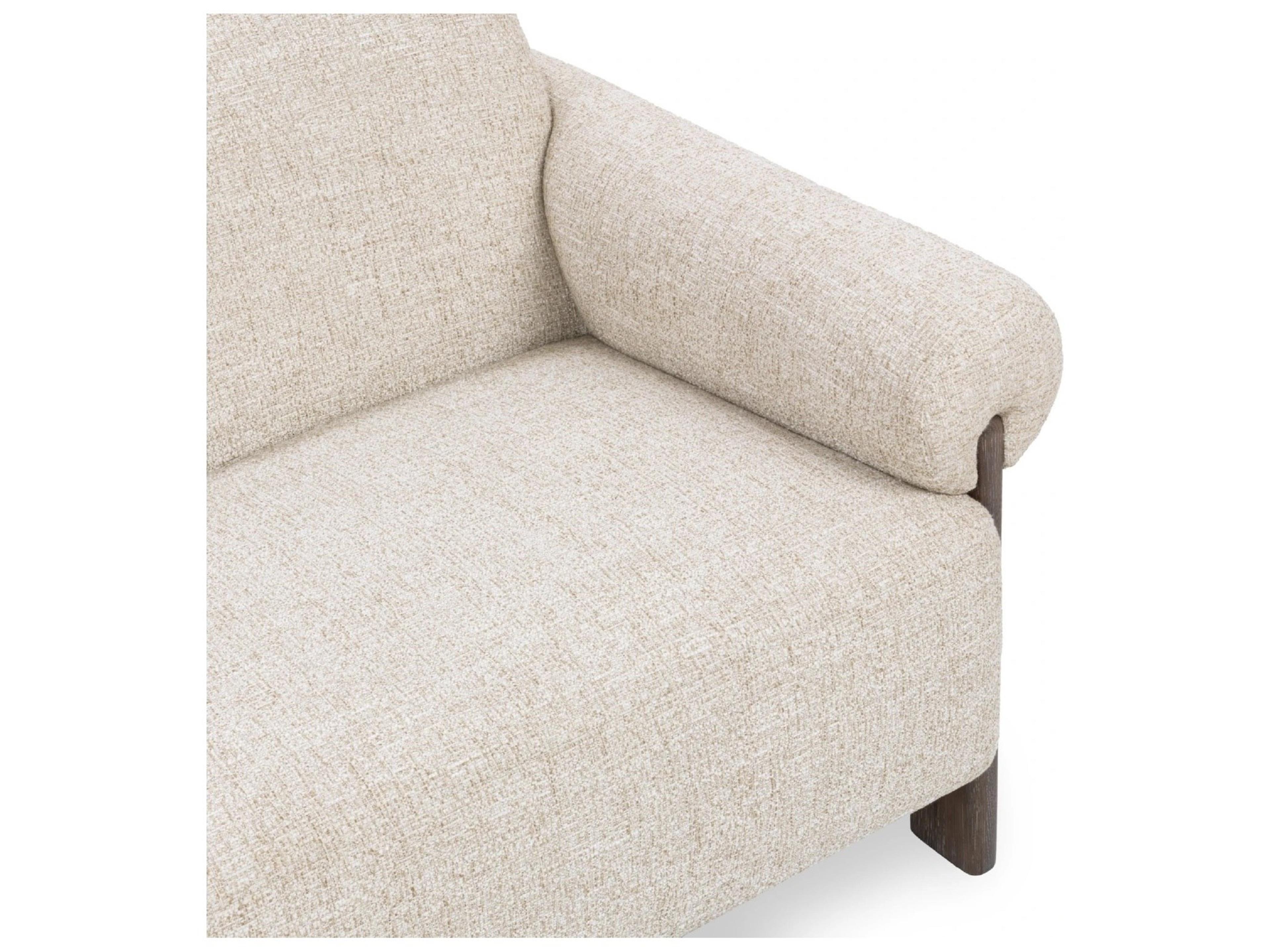 Classic Home Malia Latte Beige Upholstered Sofa
