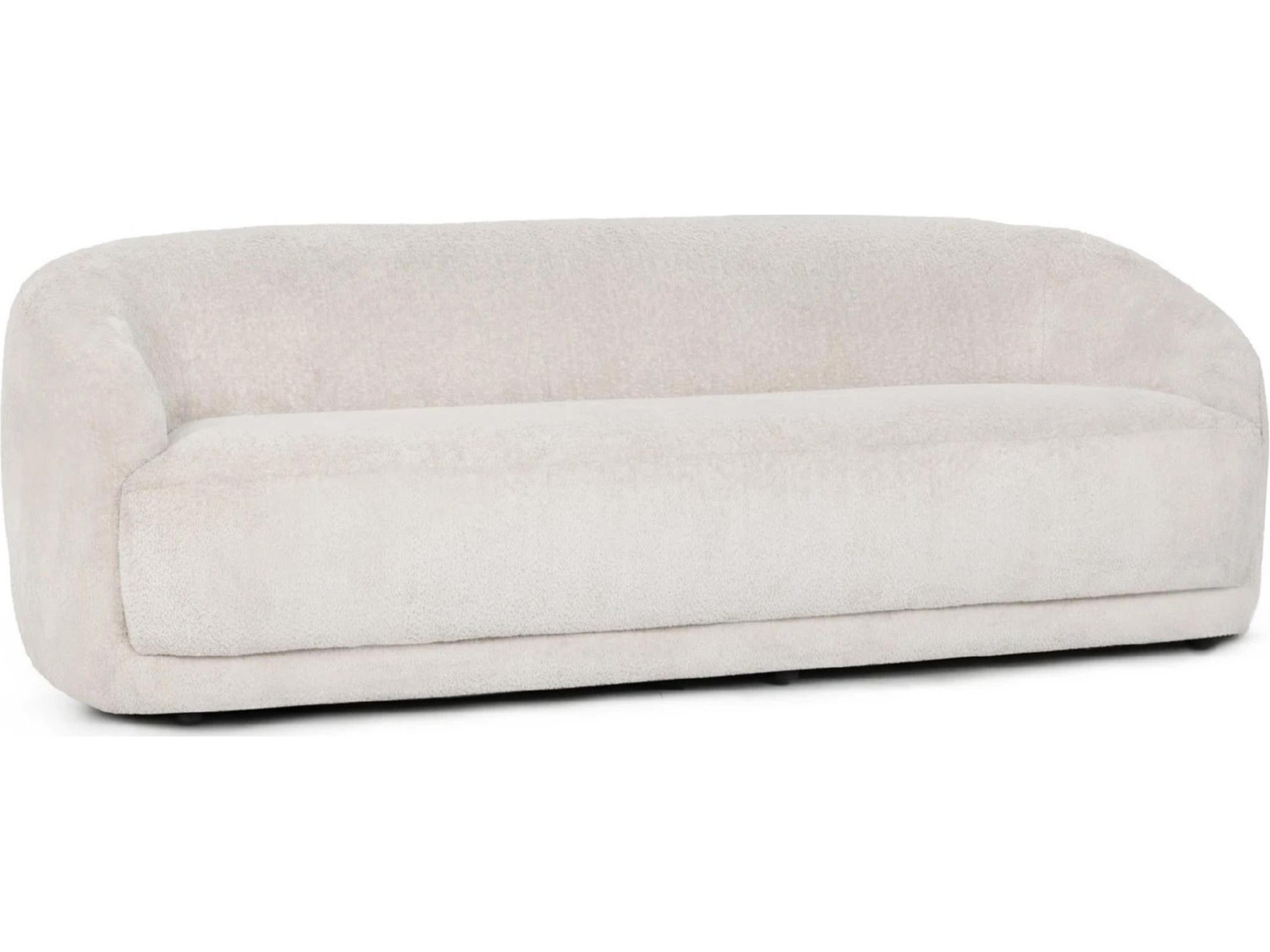 Argon Ivory Blush White Upholstered Sofa