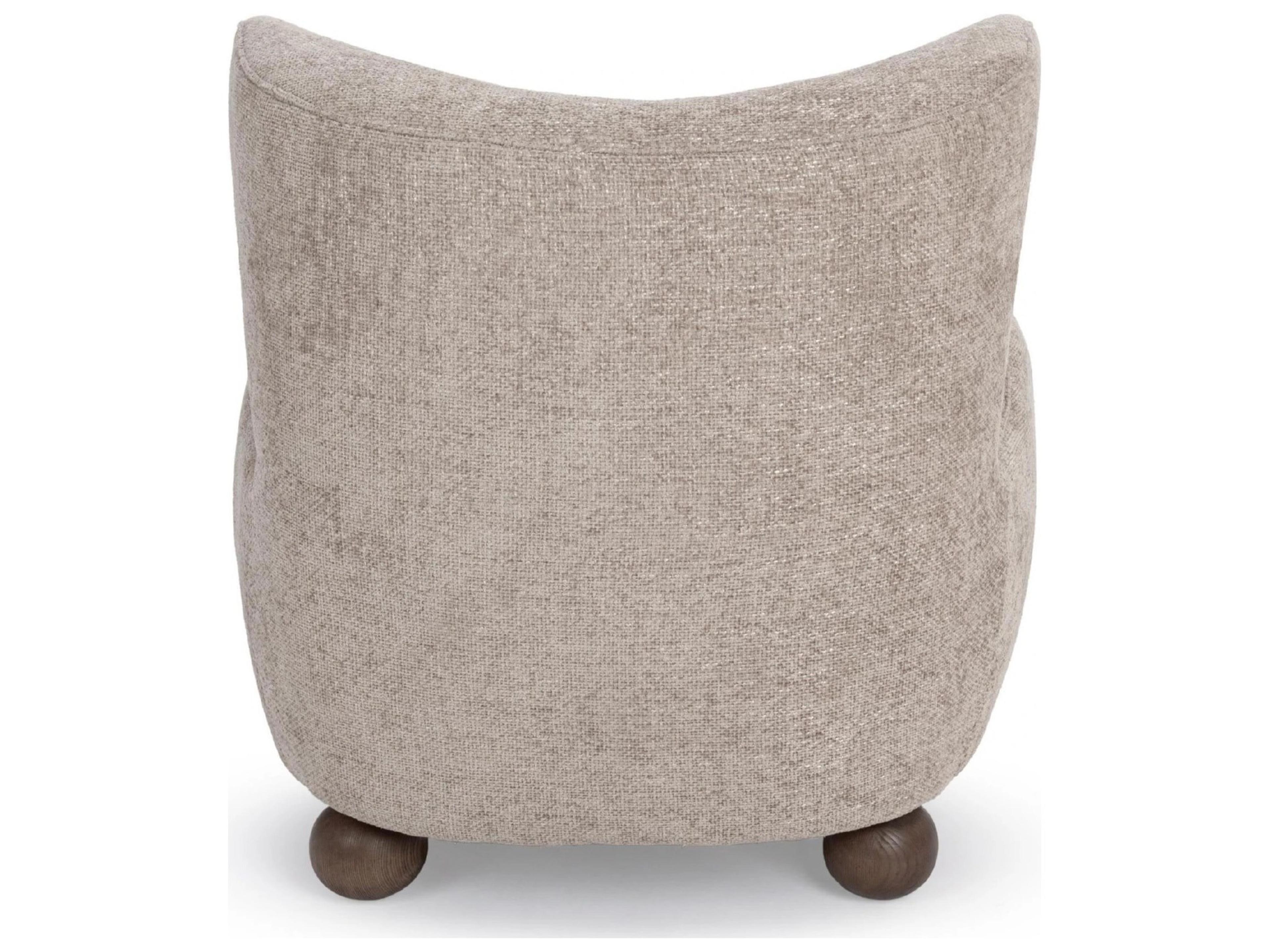 Classic Home Penelope Mushroom Taupe Accent Chair