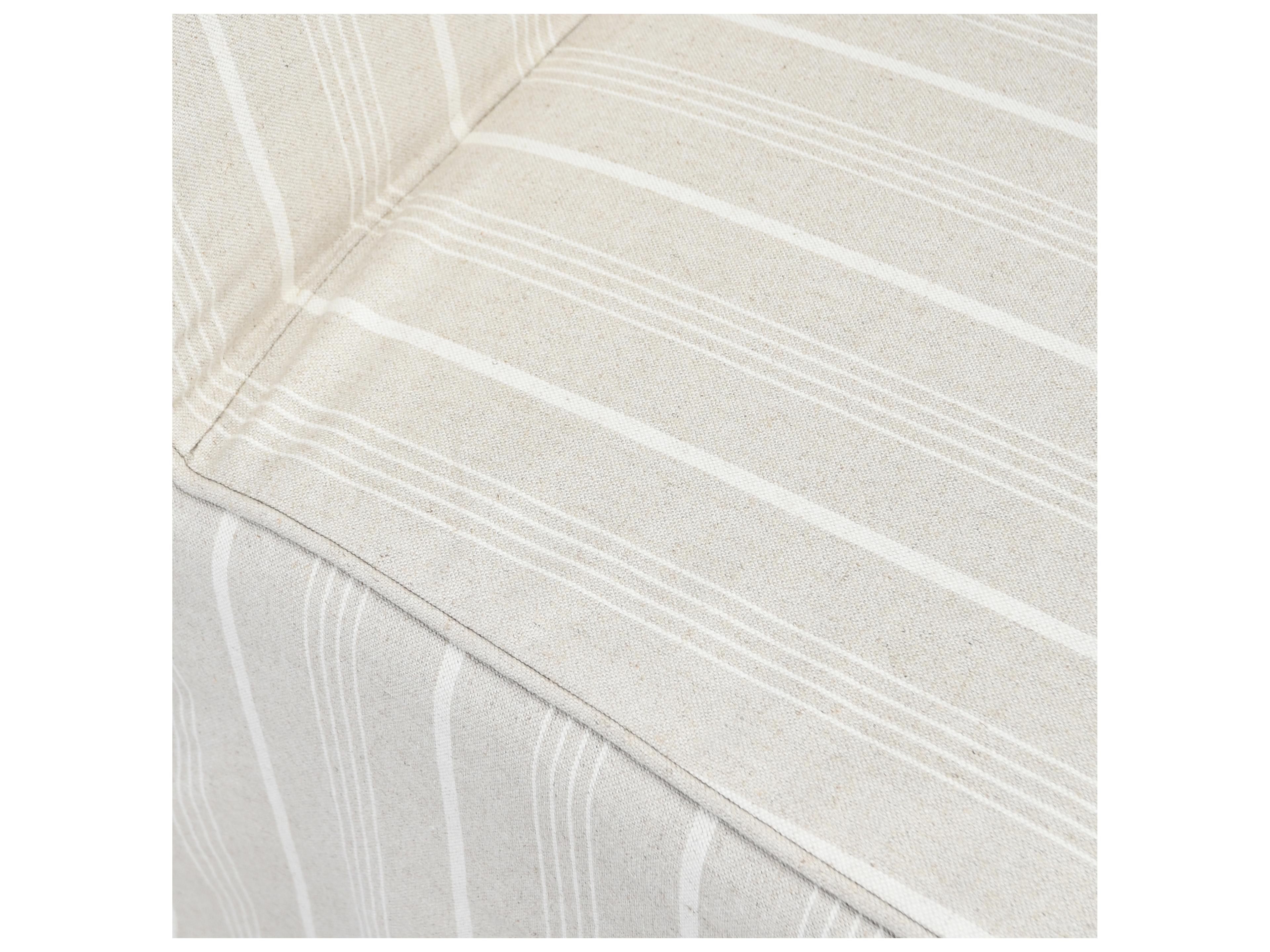 Classic Home Amaya Birch Wood Beige Upholstered Armless Dining Chair Set of 2