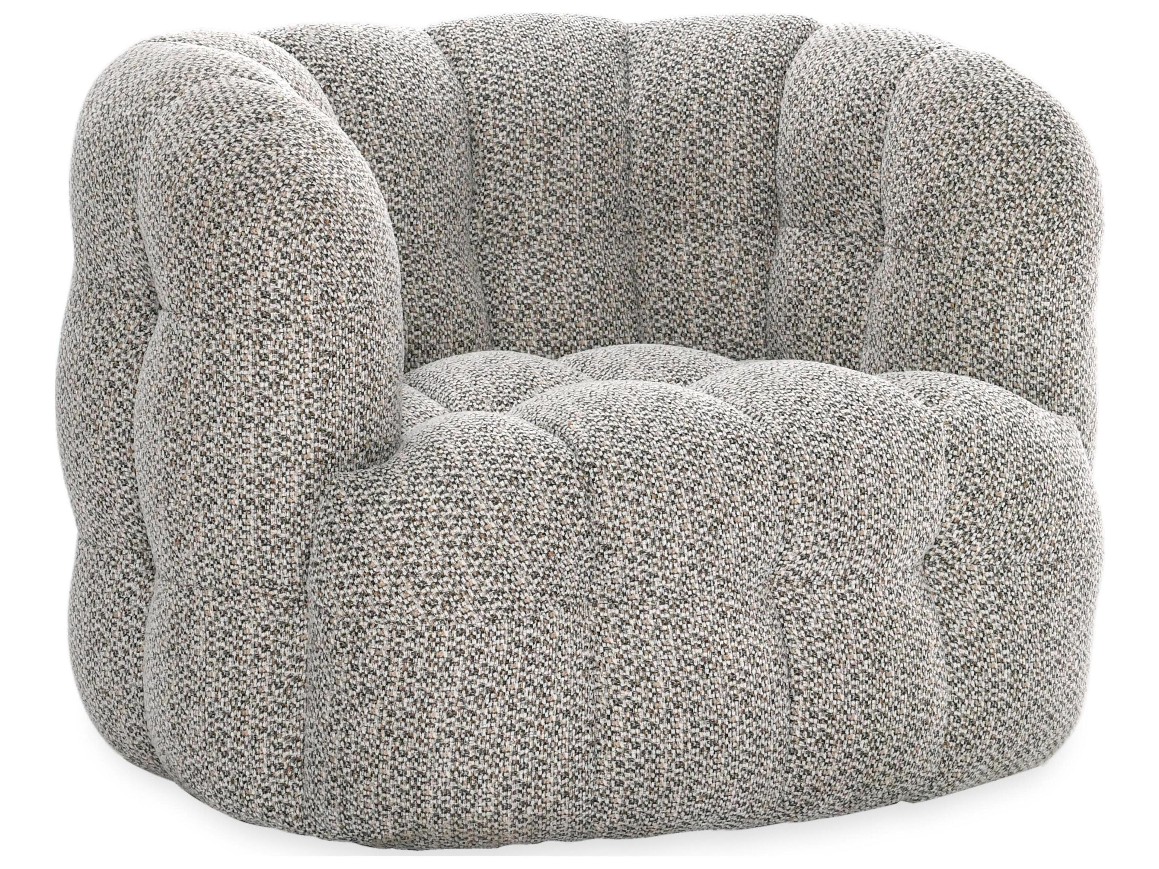 Walter Swivel Gray Accent Chair