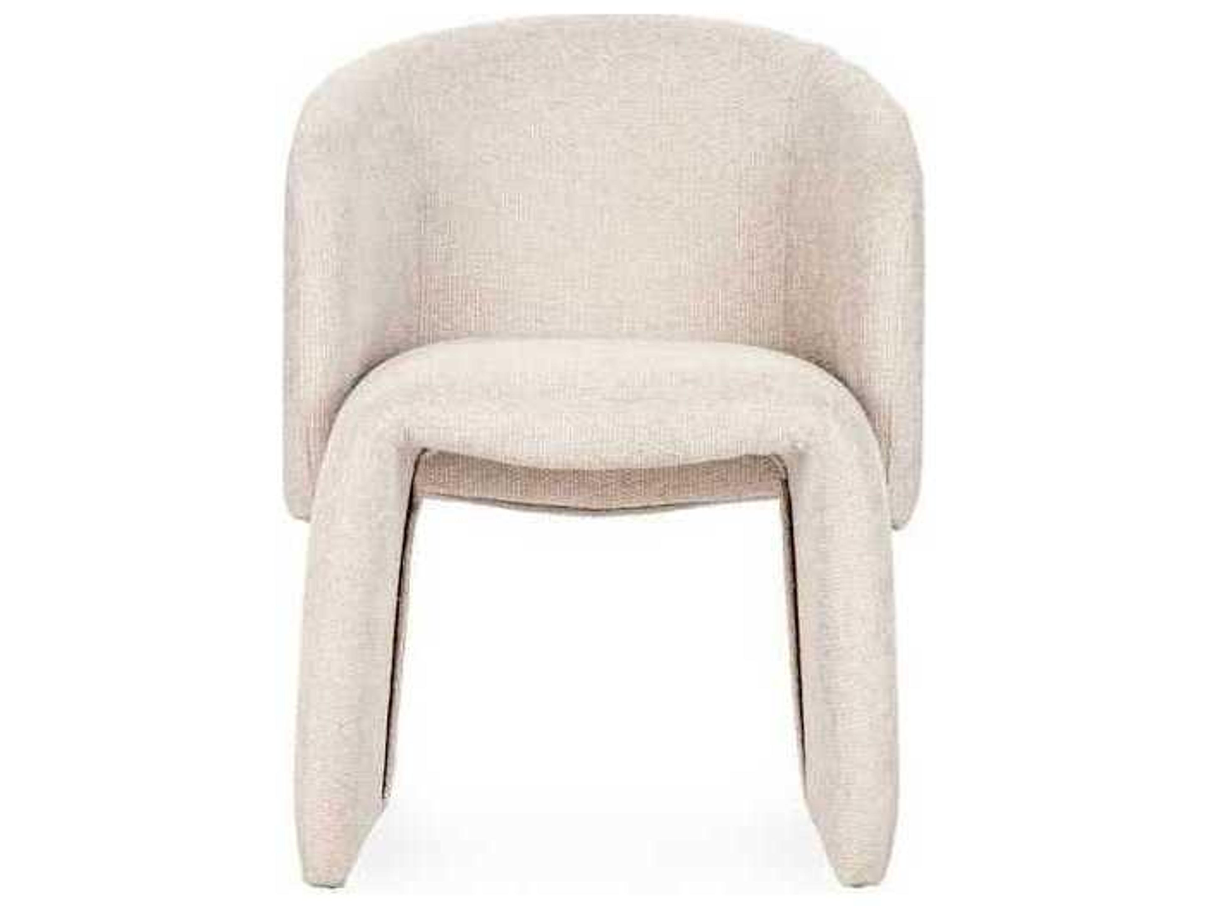 Classic Home Halstead Natural Upholstered Arm Dining Chair