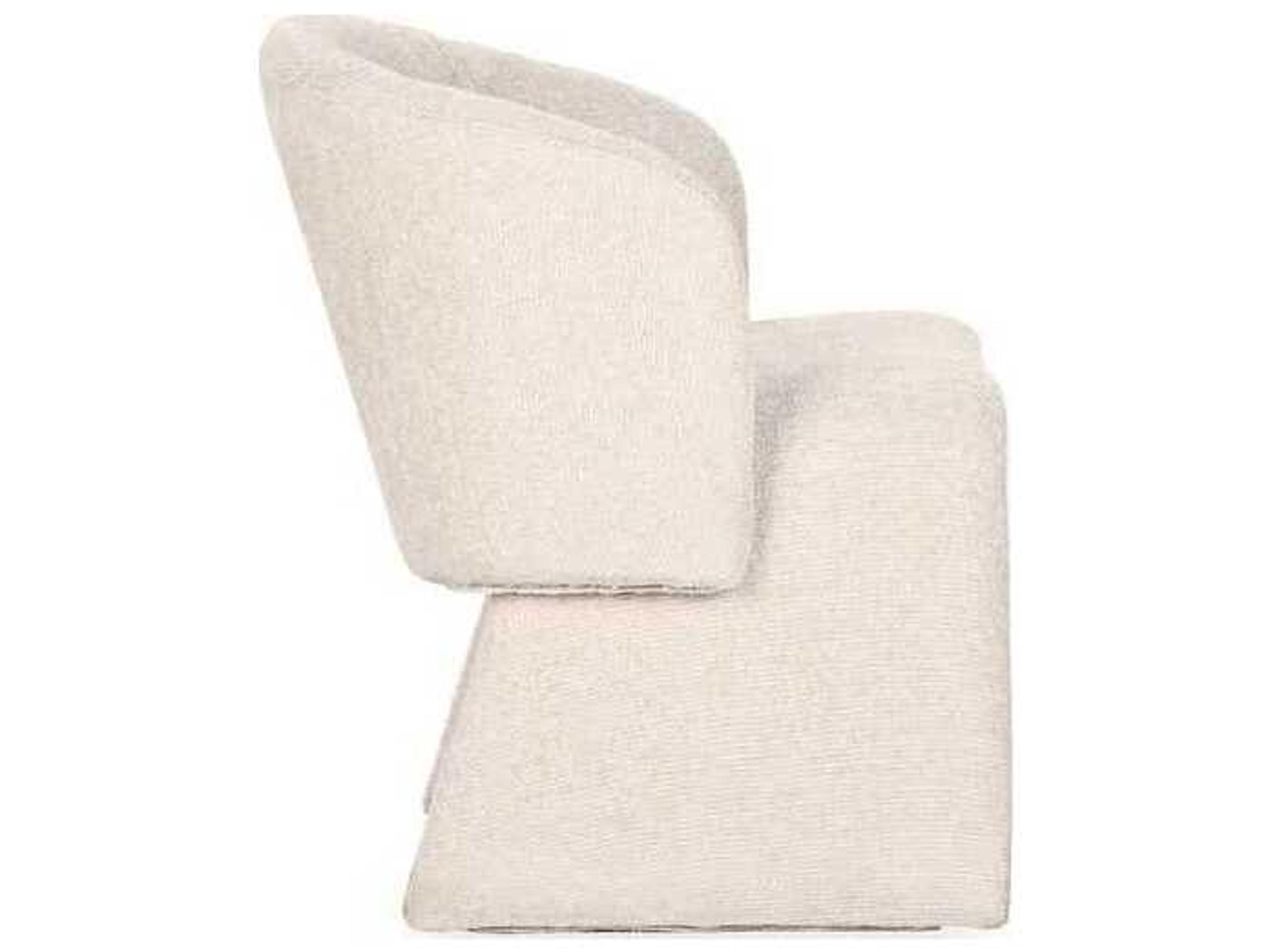 Classic Home Halstead Natural Upholstered Arm Dining Chair