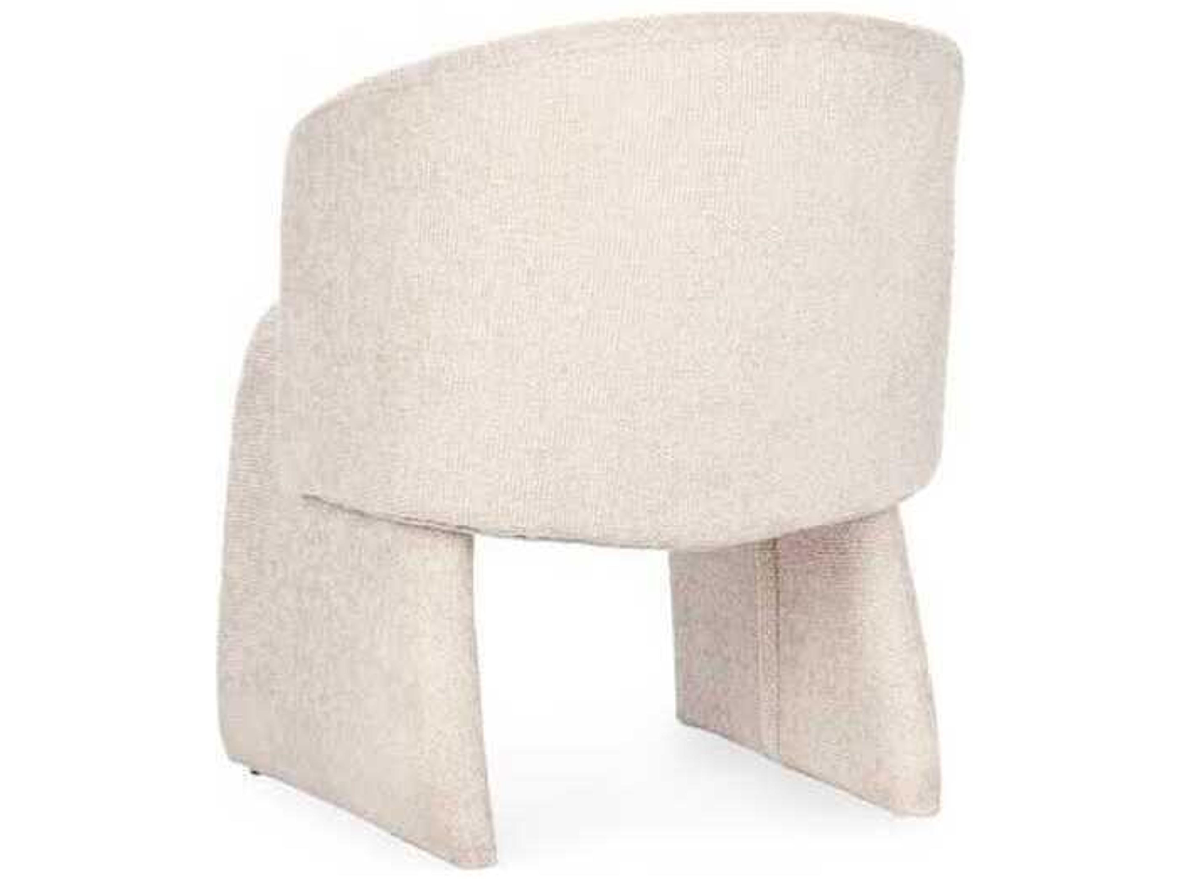 Classic Home Halstead Natural Upholstered Arm Dining Chair