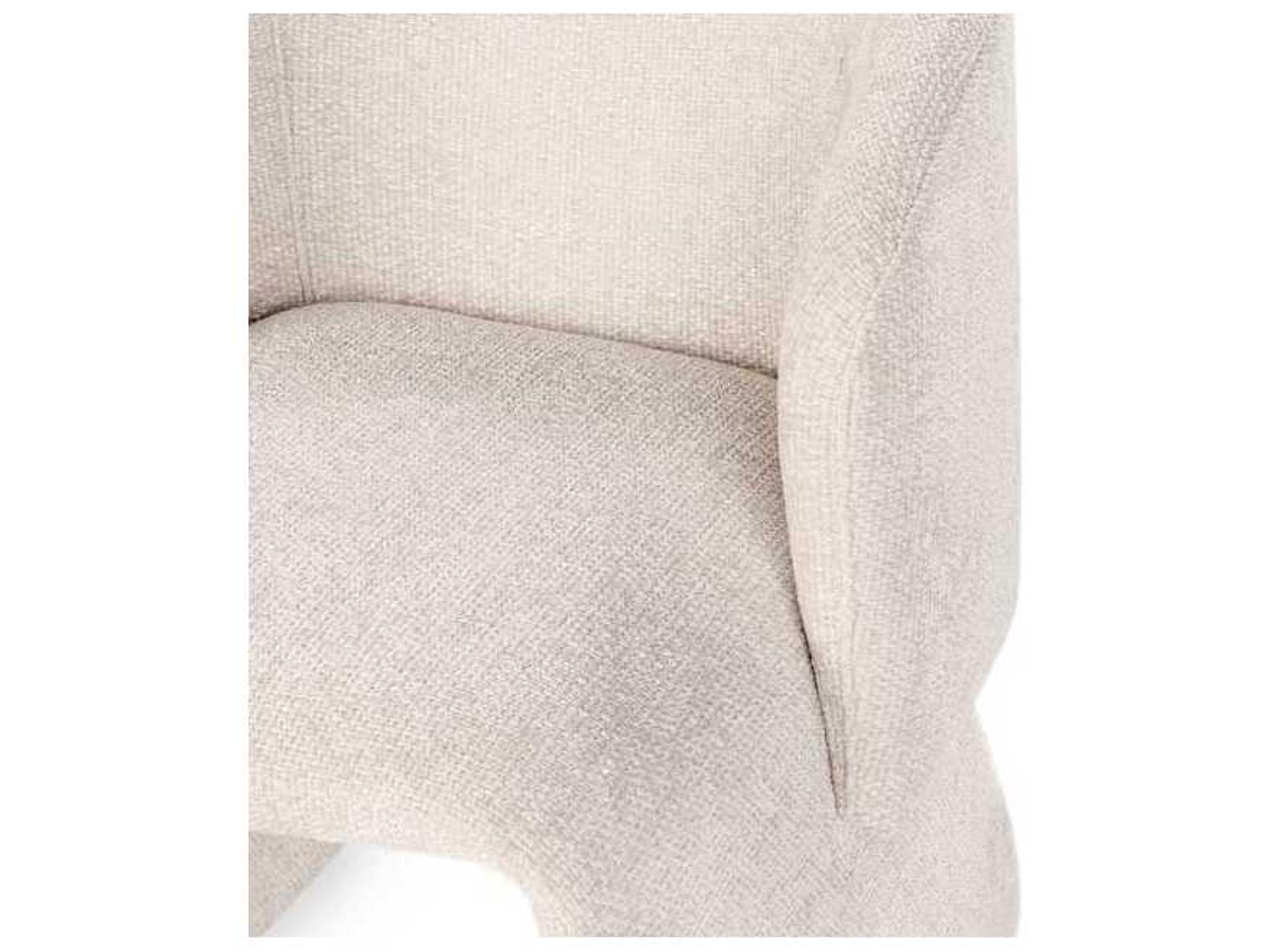 Classic Home Halstead Natural Upholstered Arm Dining Chair