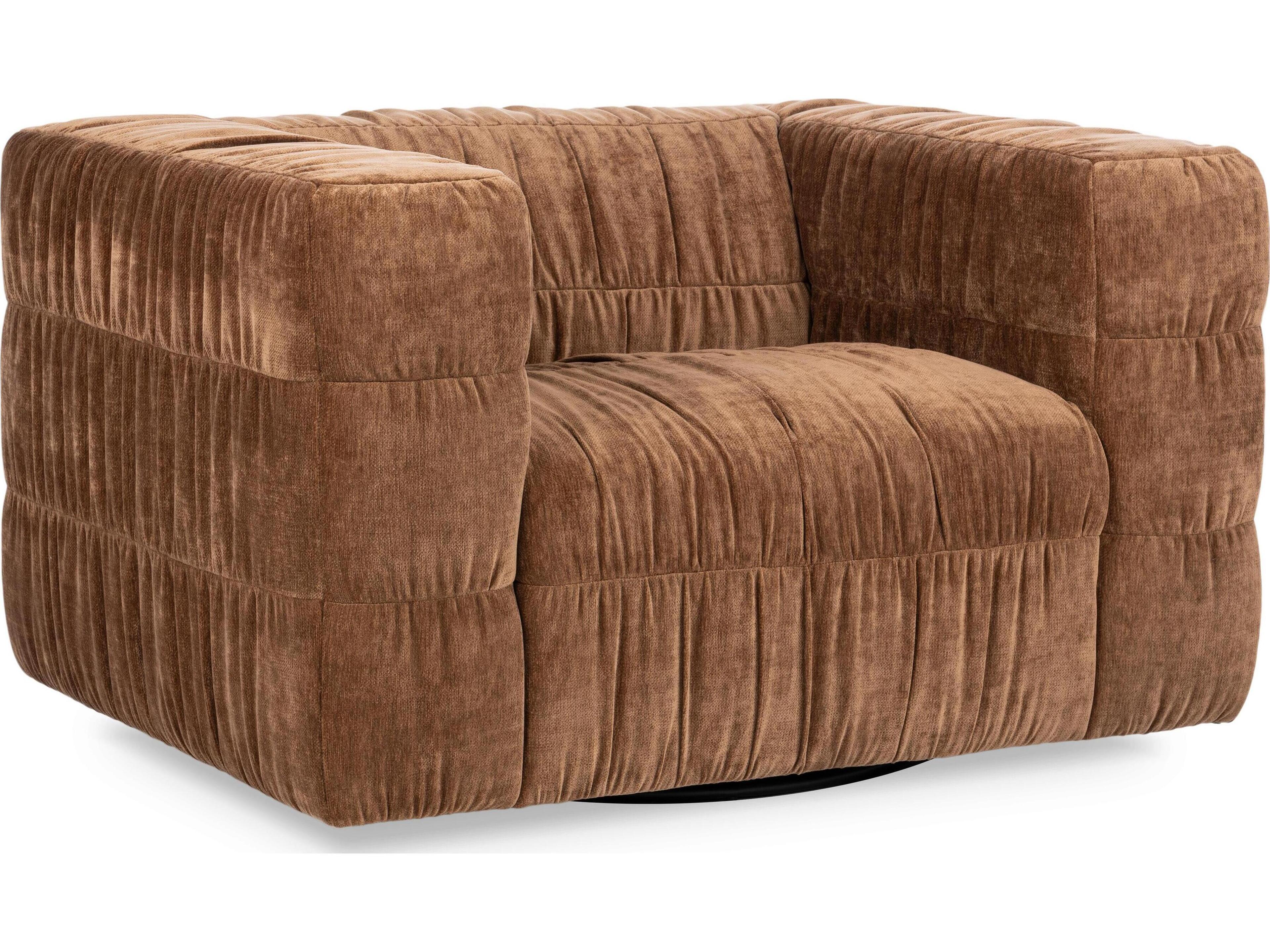 Afeela Swivel Brown Accent Chair