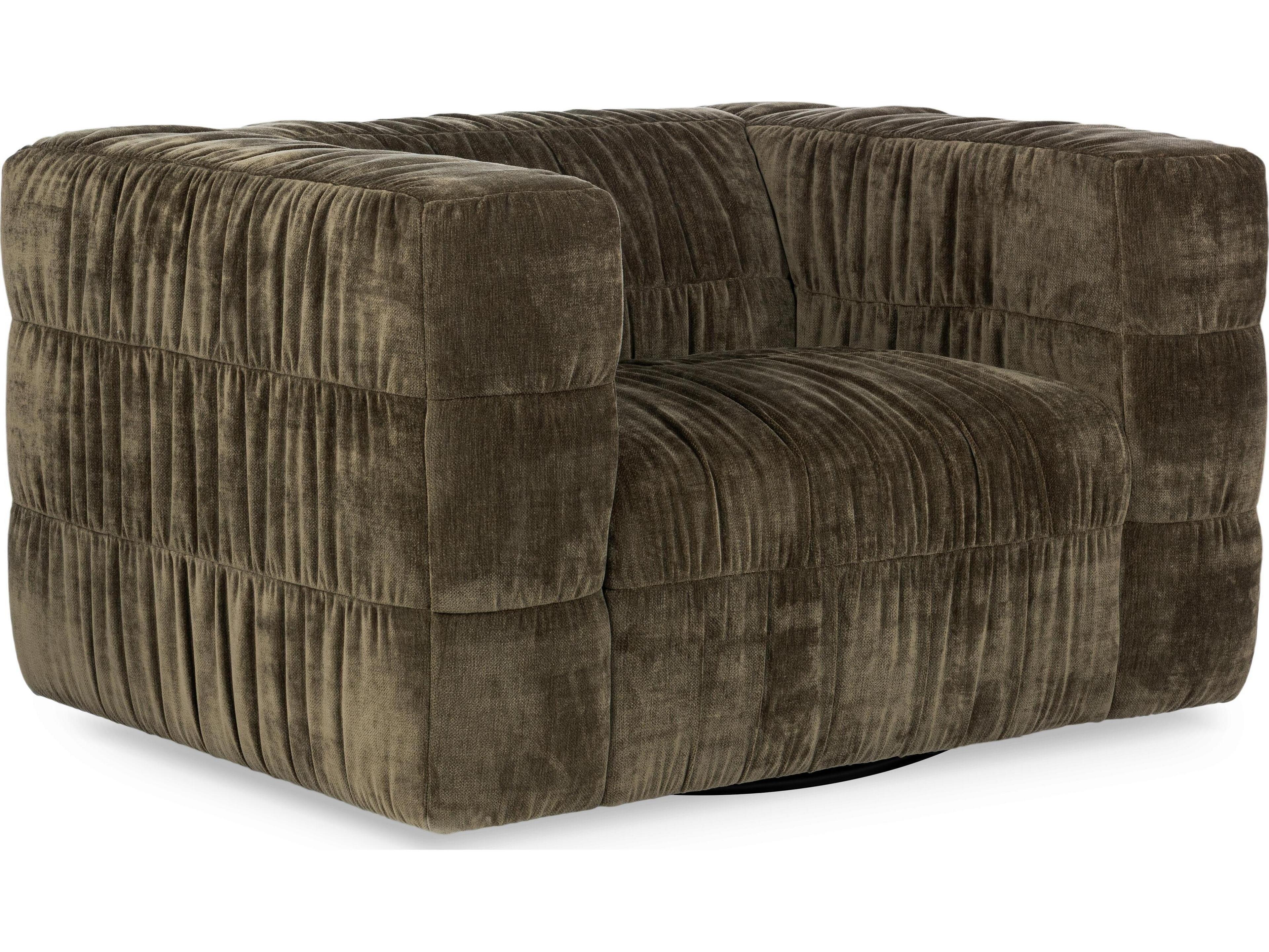 Afeela Swivel Green Accent Chair