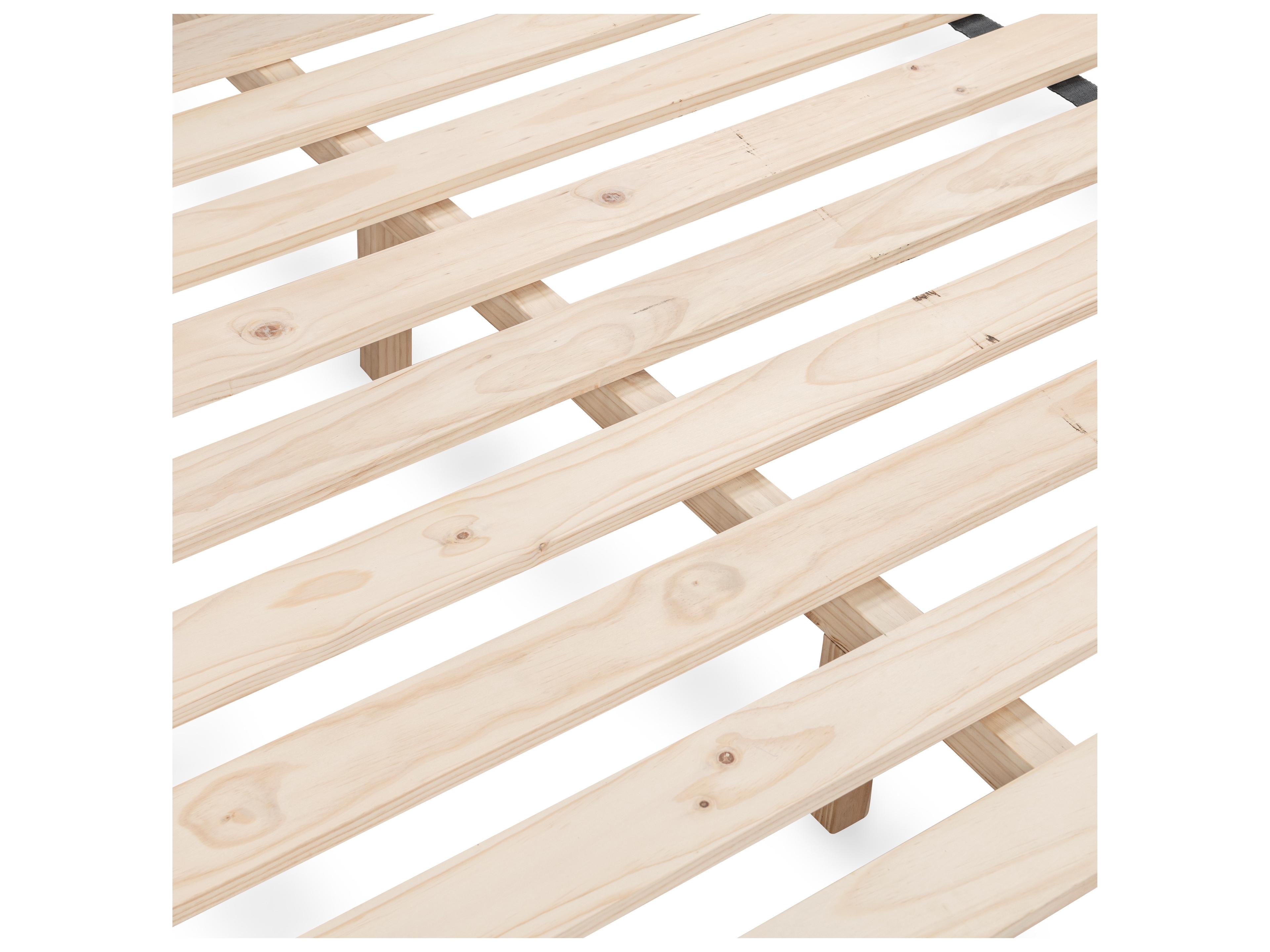 Classic Home Fenmore Natural Brown Pine Wood King Canopy Bed