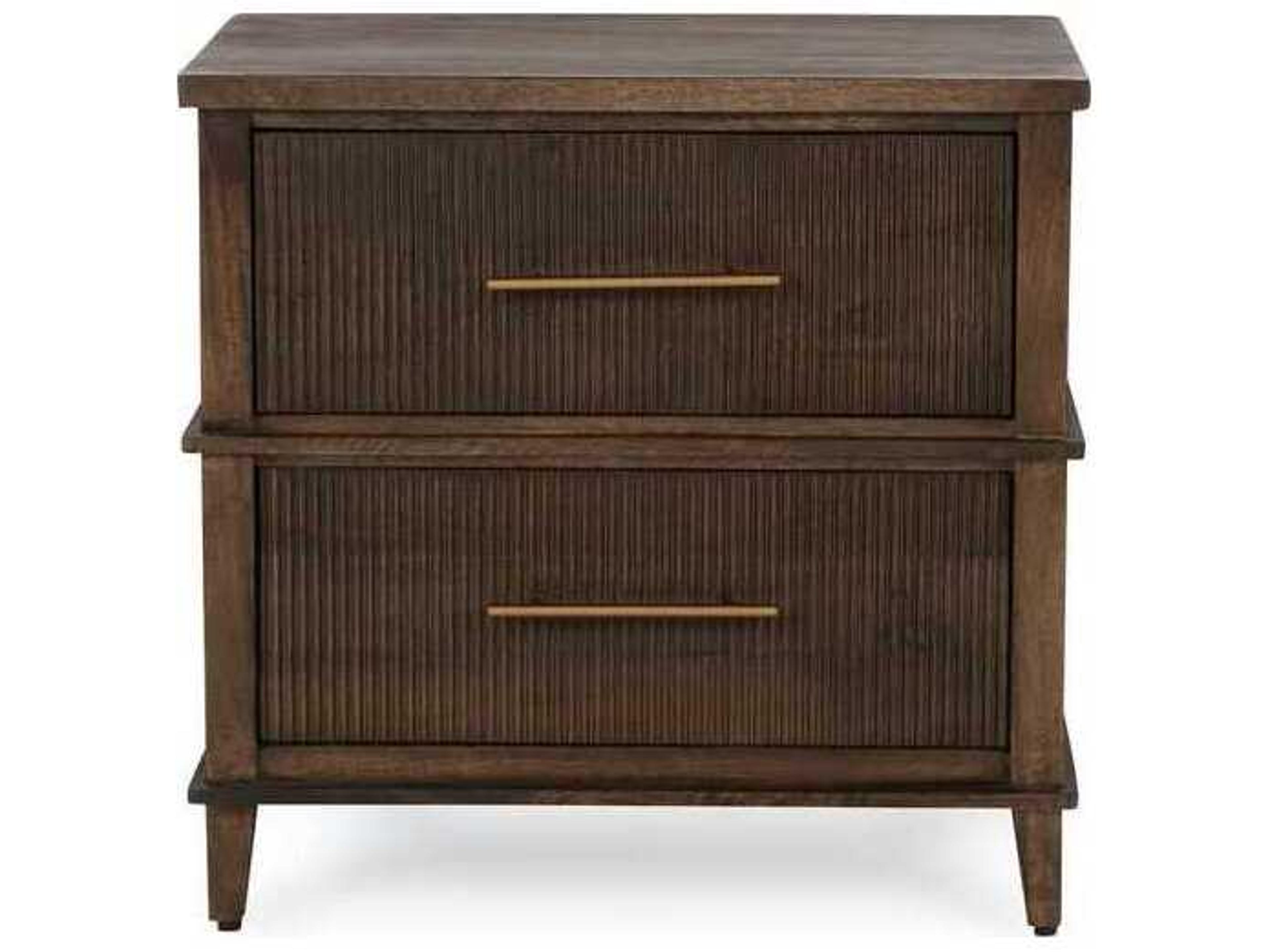 Classic Home Westlake 2-Drawers Brown Mango Wood Nightstand
