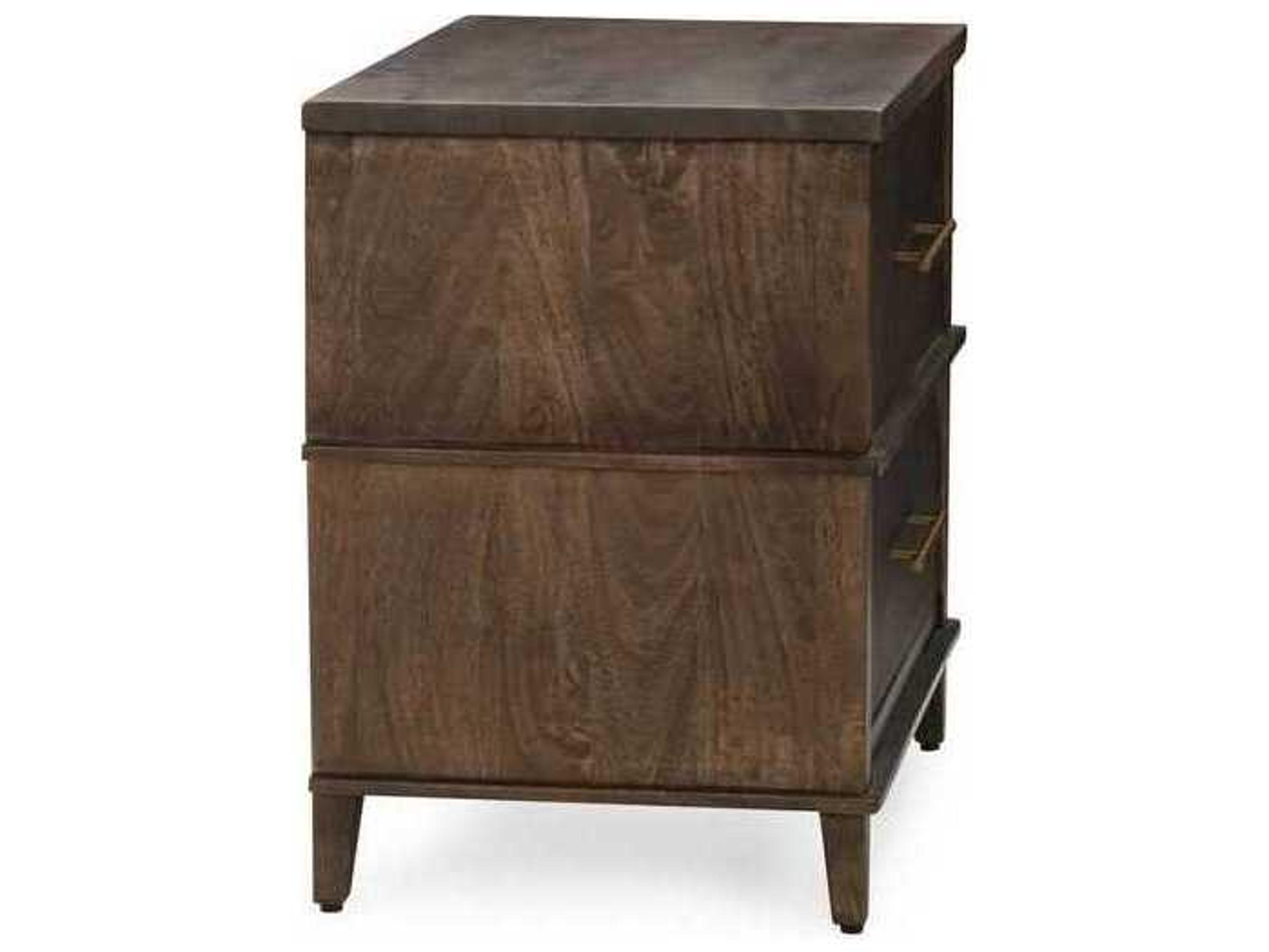 Classic Home Westlake 2-Drawers Brown Mango Wood Nightstand