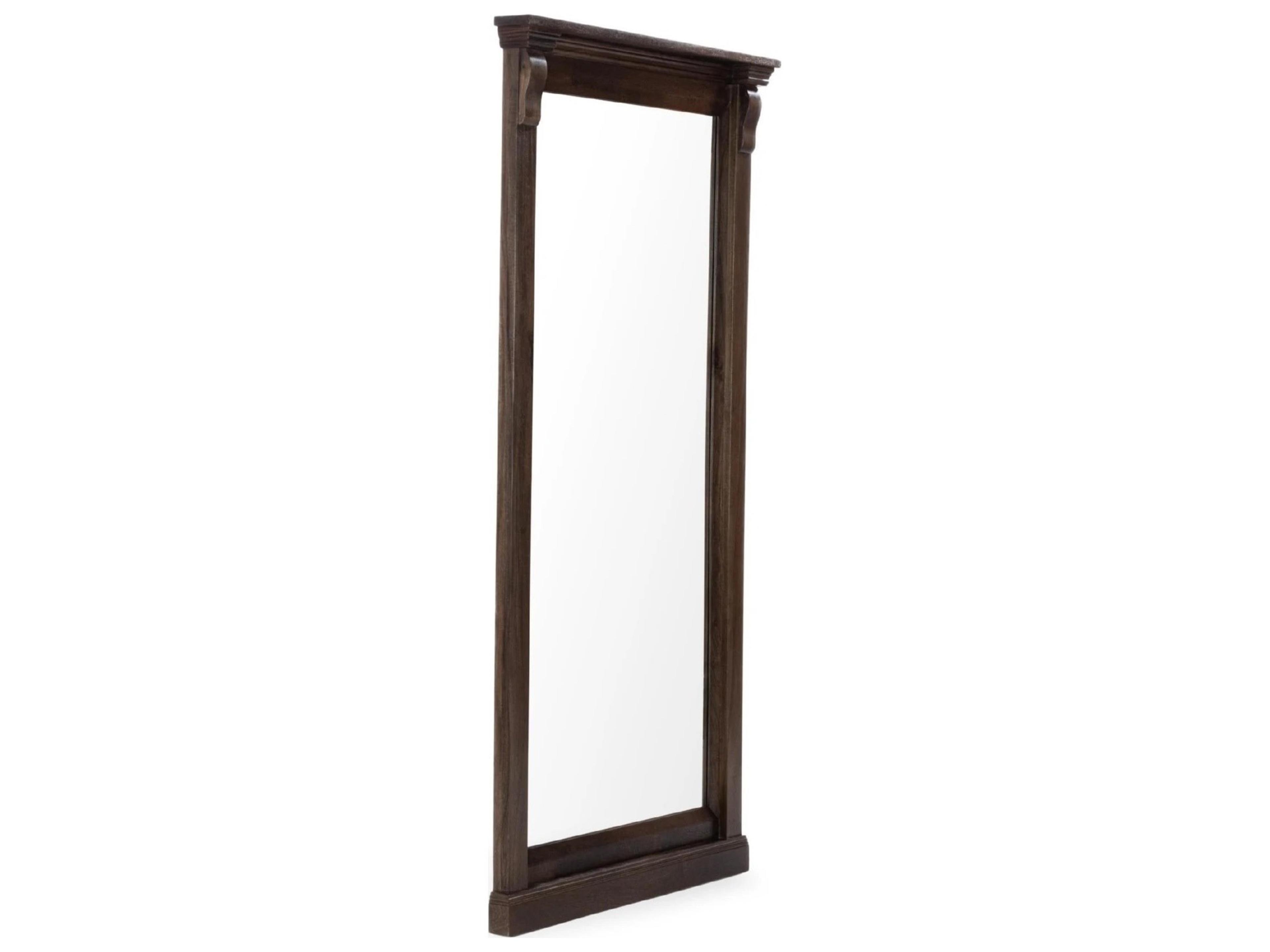 Adelaide Cocoa Brown Floor Mirror Vertical