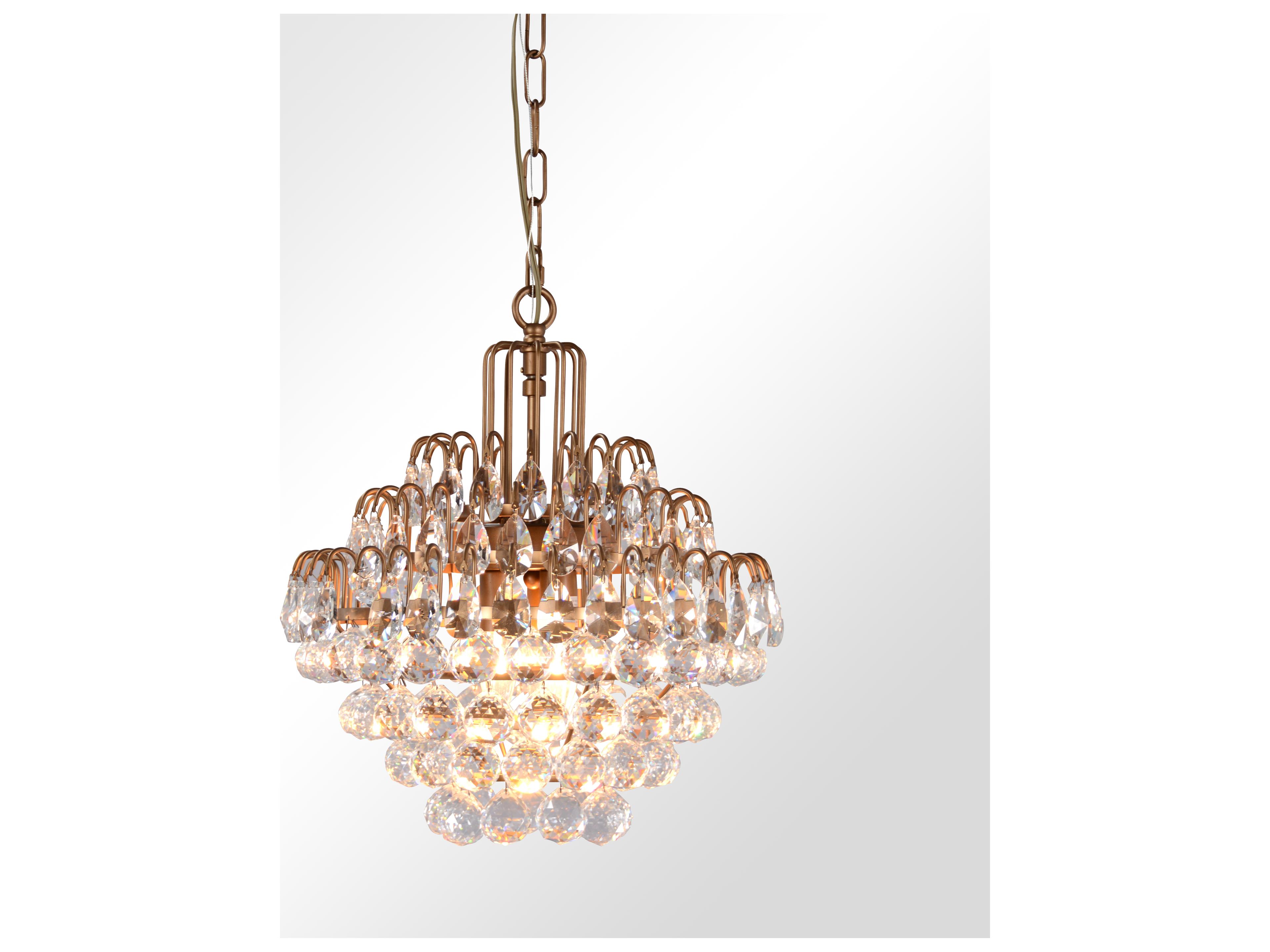 Thayer 3-Light Antique Brass Chandelier