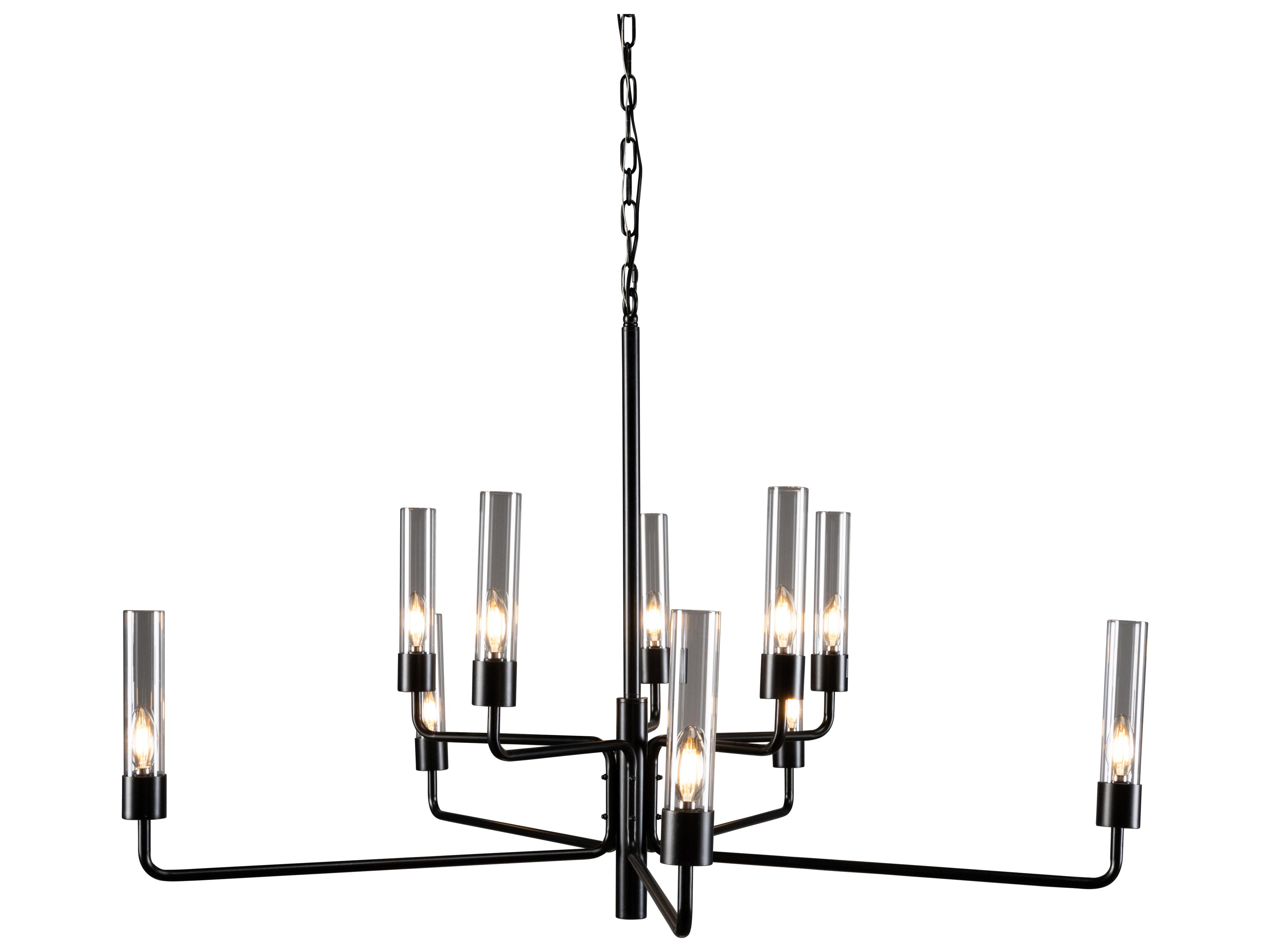 Maddy 10-Light Black Candelabra Chandelier