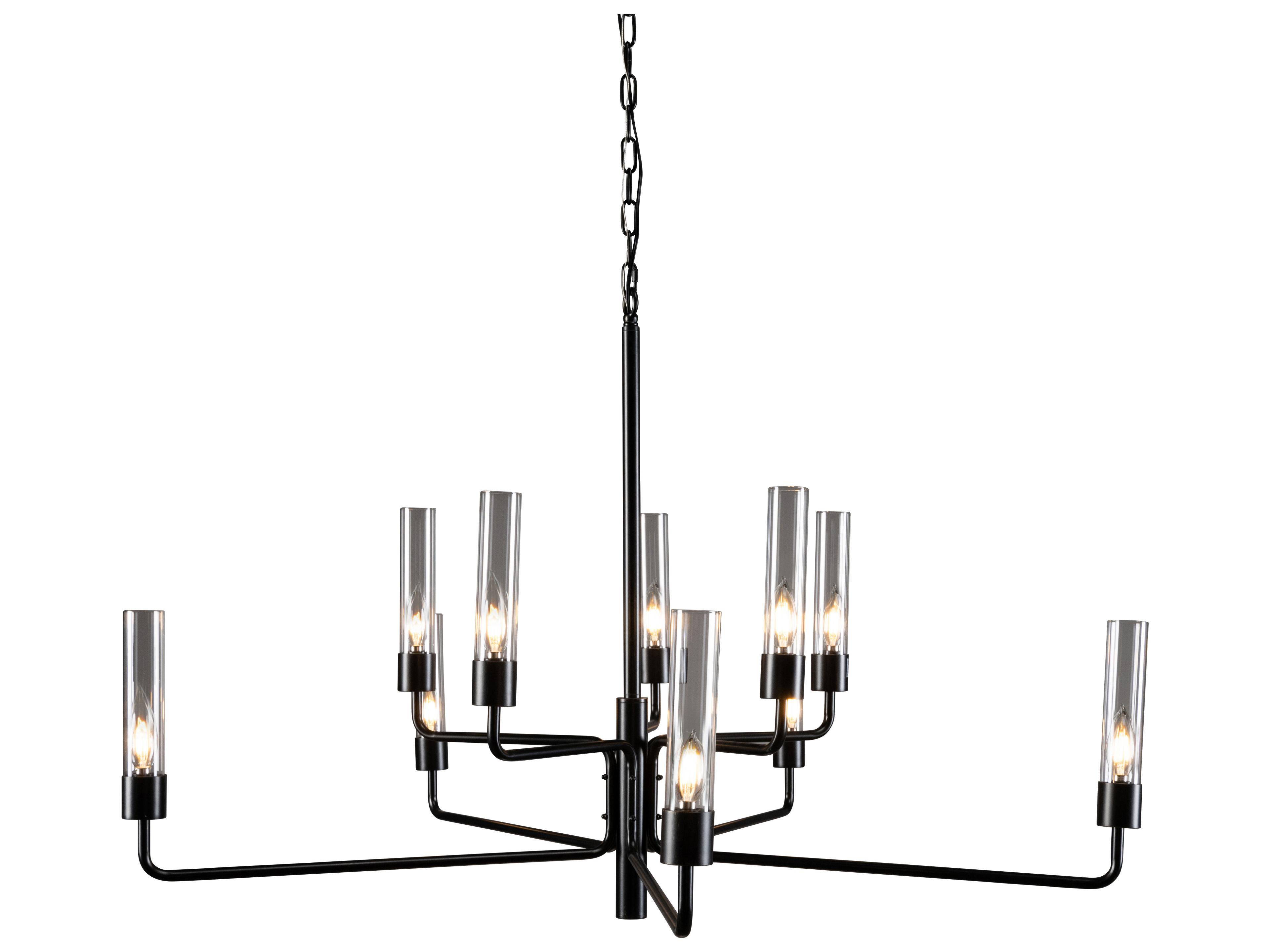 Classic Home Maddy 10-Light Black Candelabra Chandelier