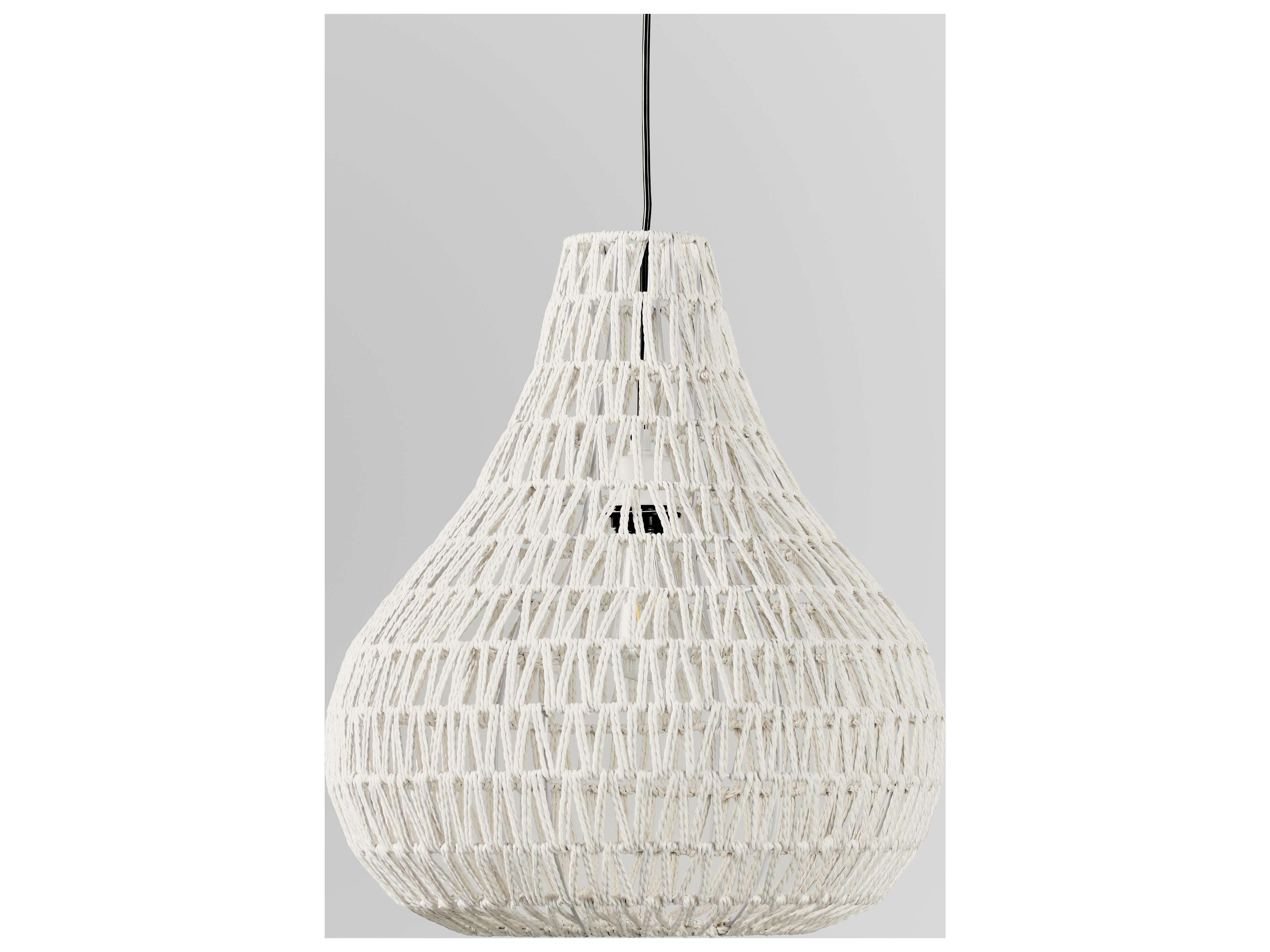 Quaid 1-Light White Pendant