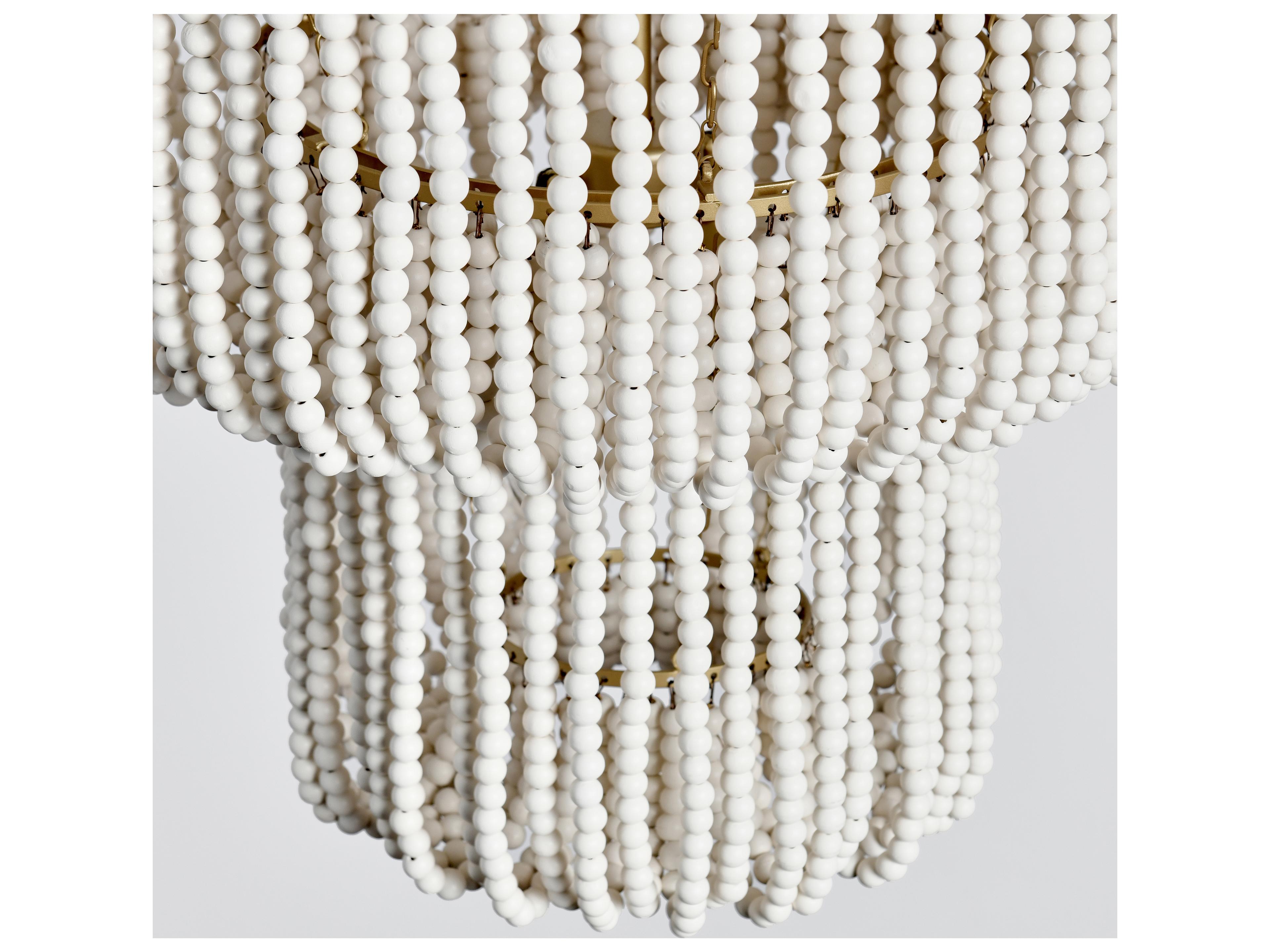 Classic Home Amanda 11-Light White Tiered Chandelier